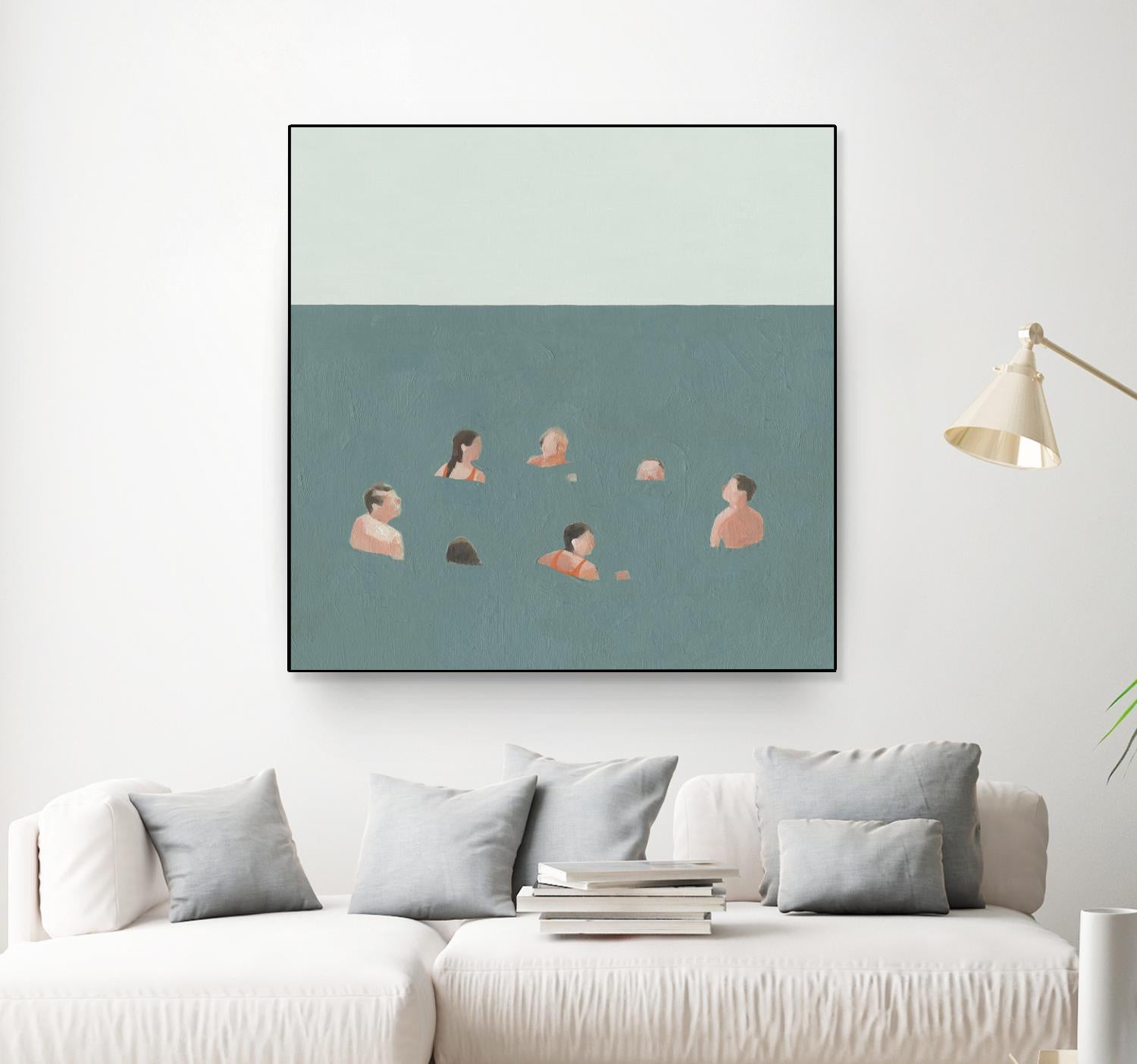 The Swimmers I by Emma Scarvey on GIANT ART - green tropical