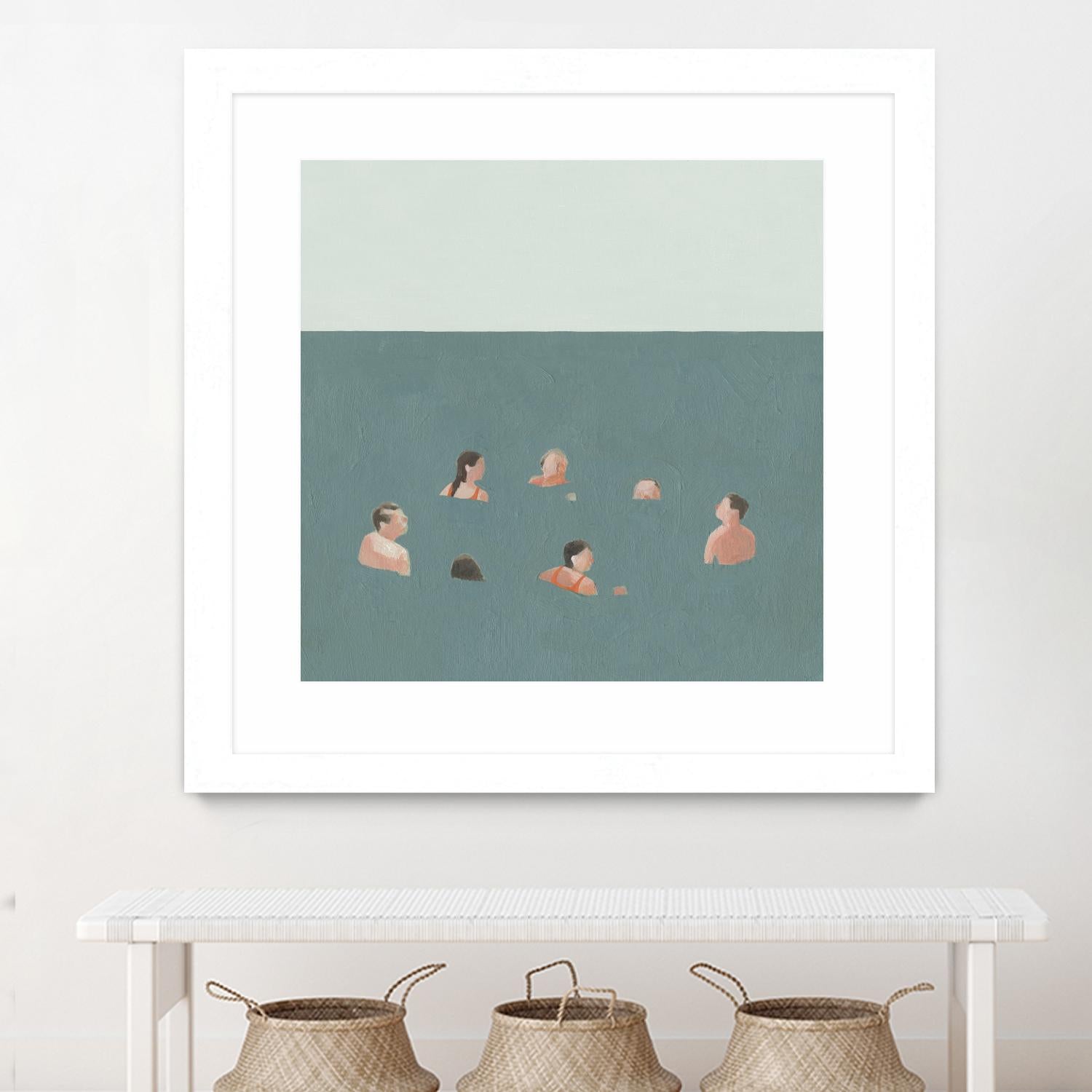 The Swimmers I by Emma Scarvey on GIANT ART - green tropical