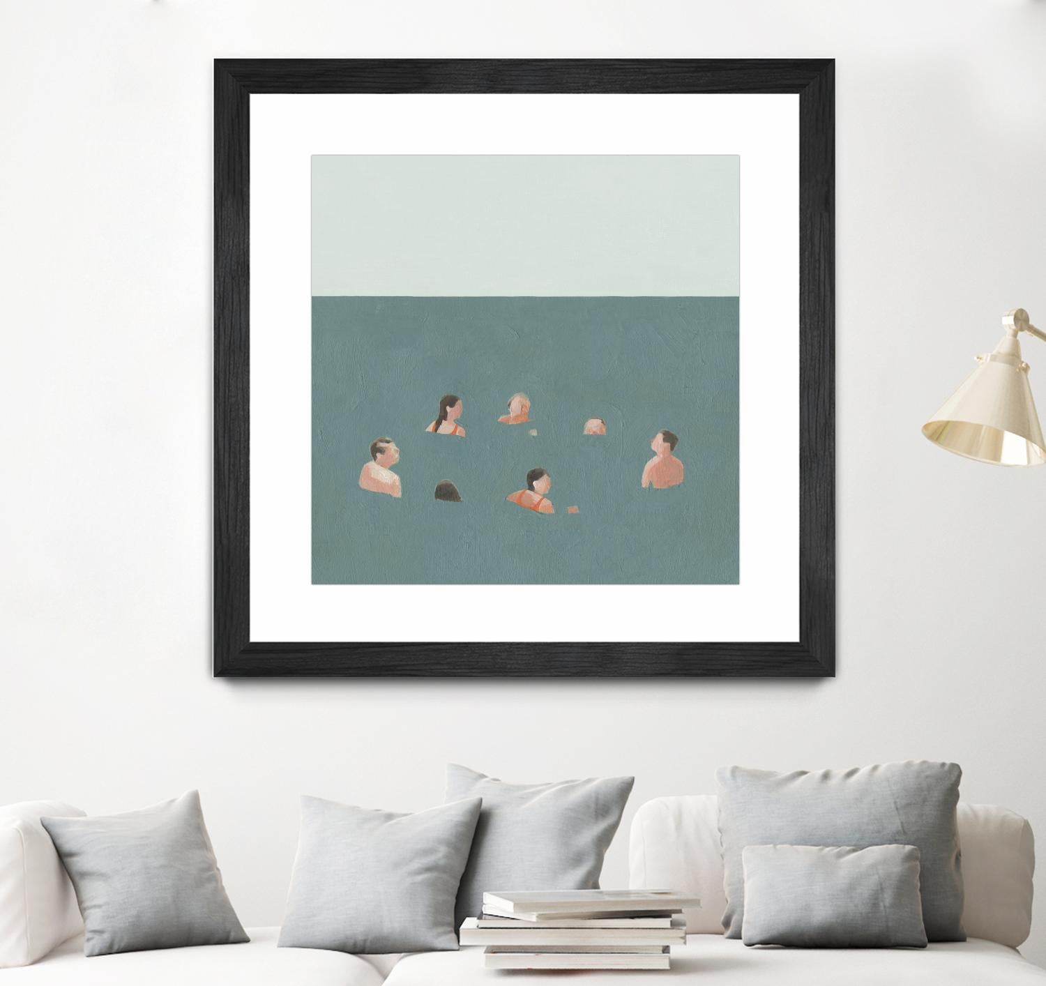 The Swimmers I by Emma Scarvey on GIANT ART - green tropical