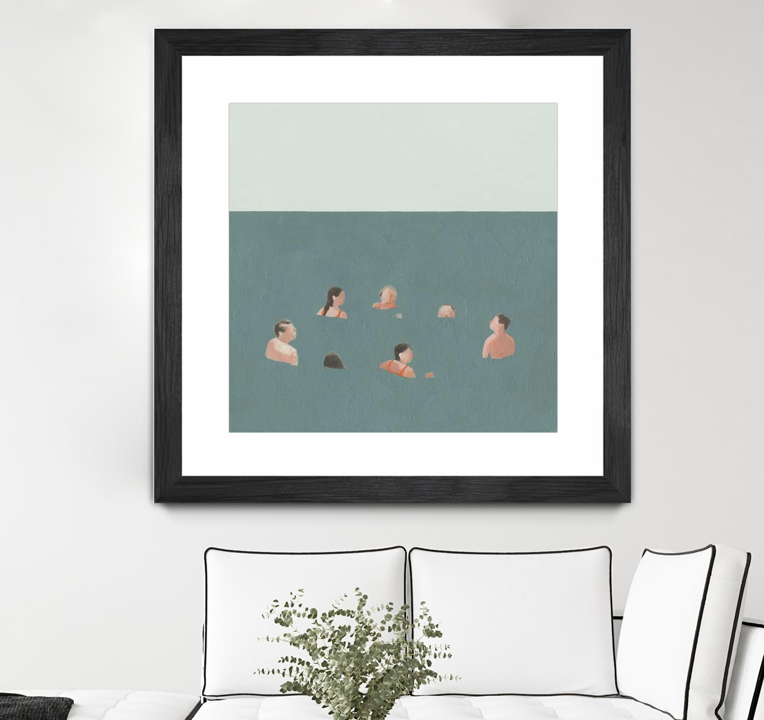 The Swimmers I by Emma Scarvey on GIANT ART - green tropical