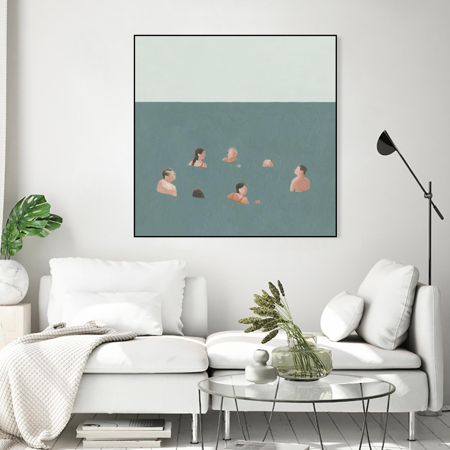 The Swimmers I by Emma Scarvey on GIANT ART - green tropical