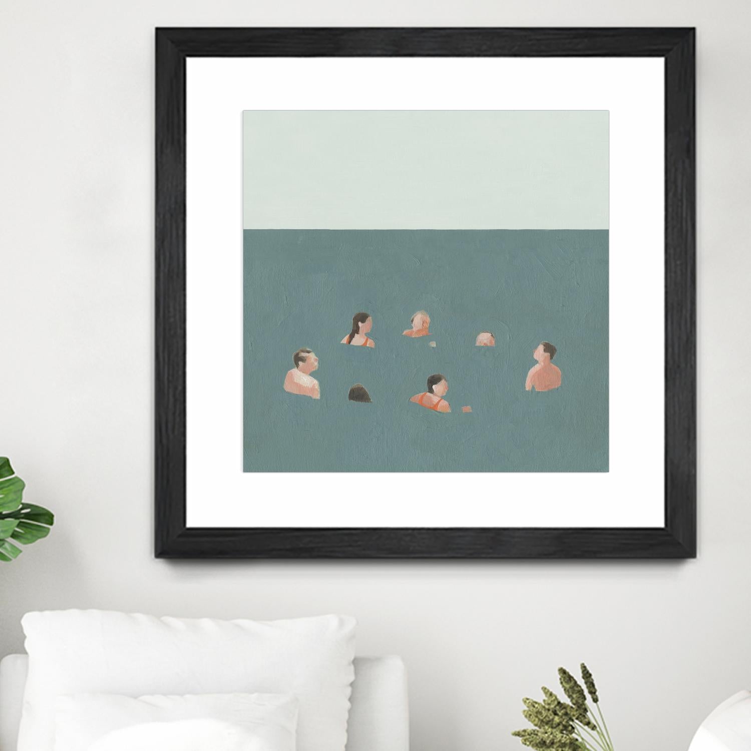 The Swimmers I by Emma Scarvey on GIANT ART - green tropical