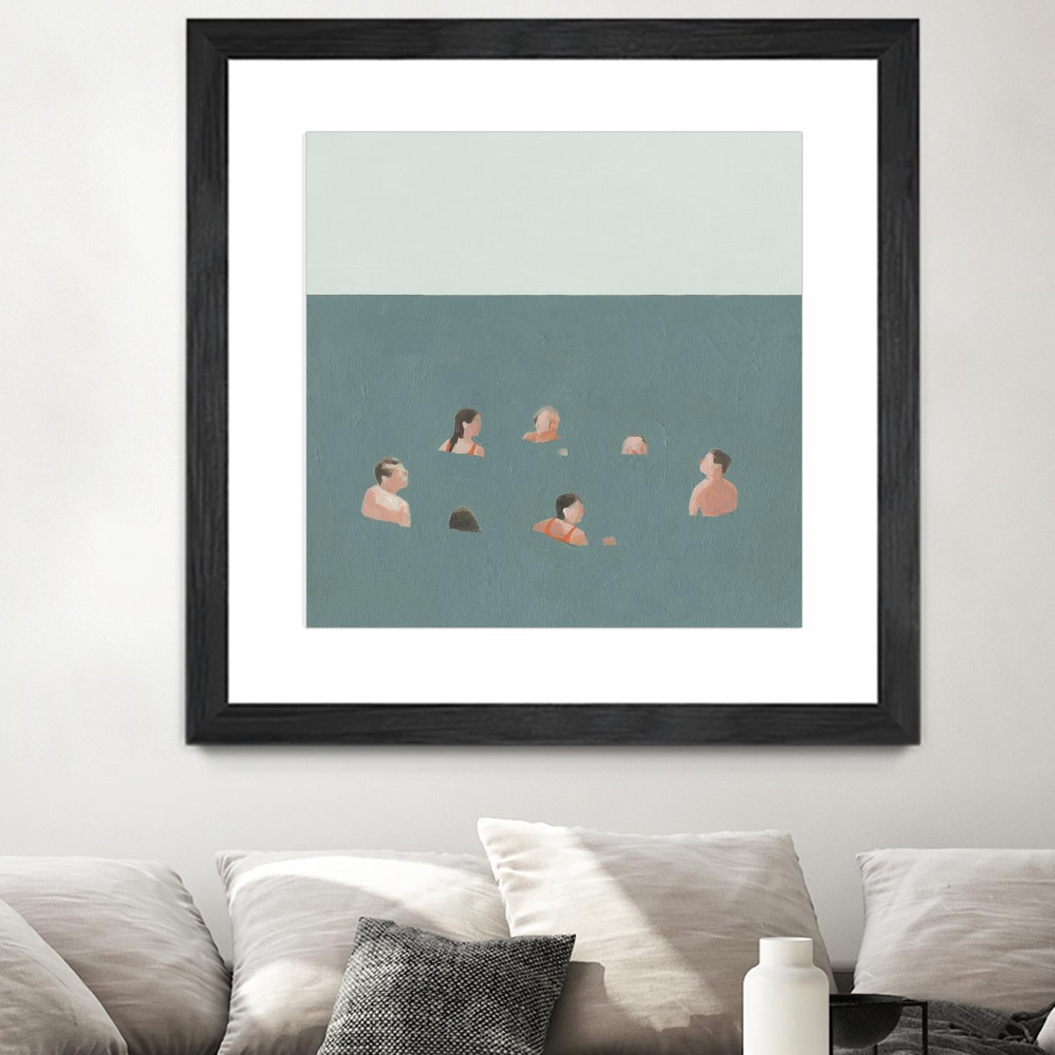 The Swimmers I by Emma Scarvey on GIANT ART - green tropical