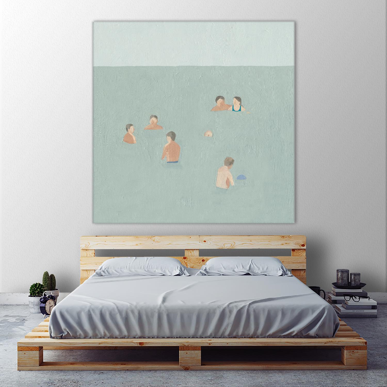 The Swimmers II by Emma Scarvey on GIANT ART - green tropical