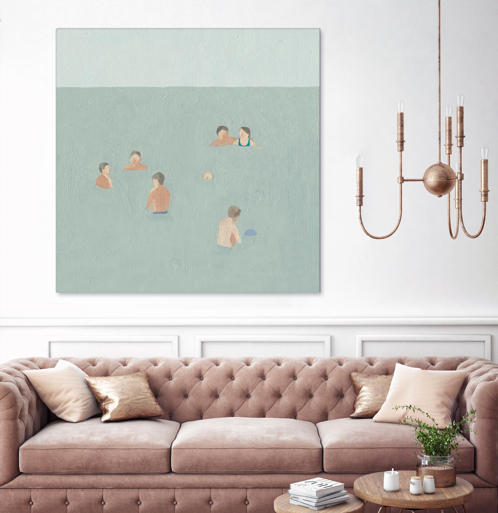 The Swimmers II by Emma Scarvey on GIANT ART - green tropical