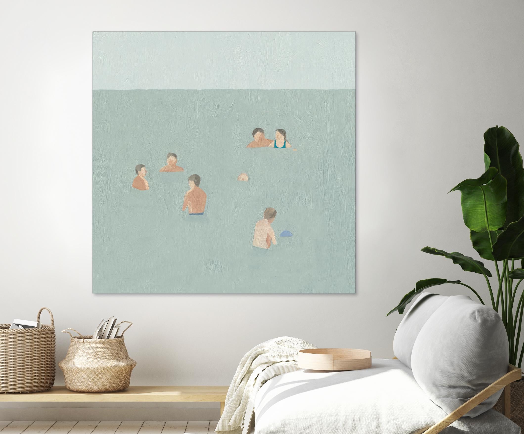 The Swimmers II by Emma Scarvey on GIANT ART - green tropical
