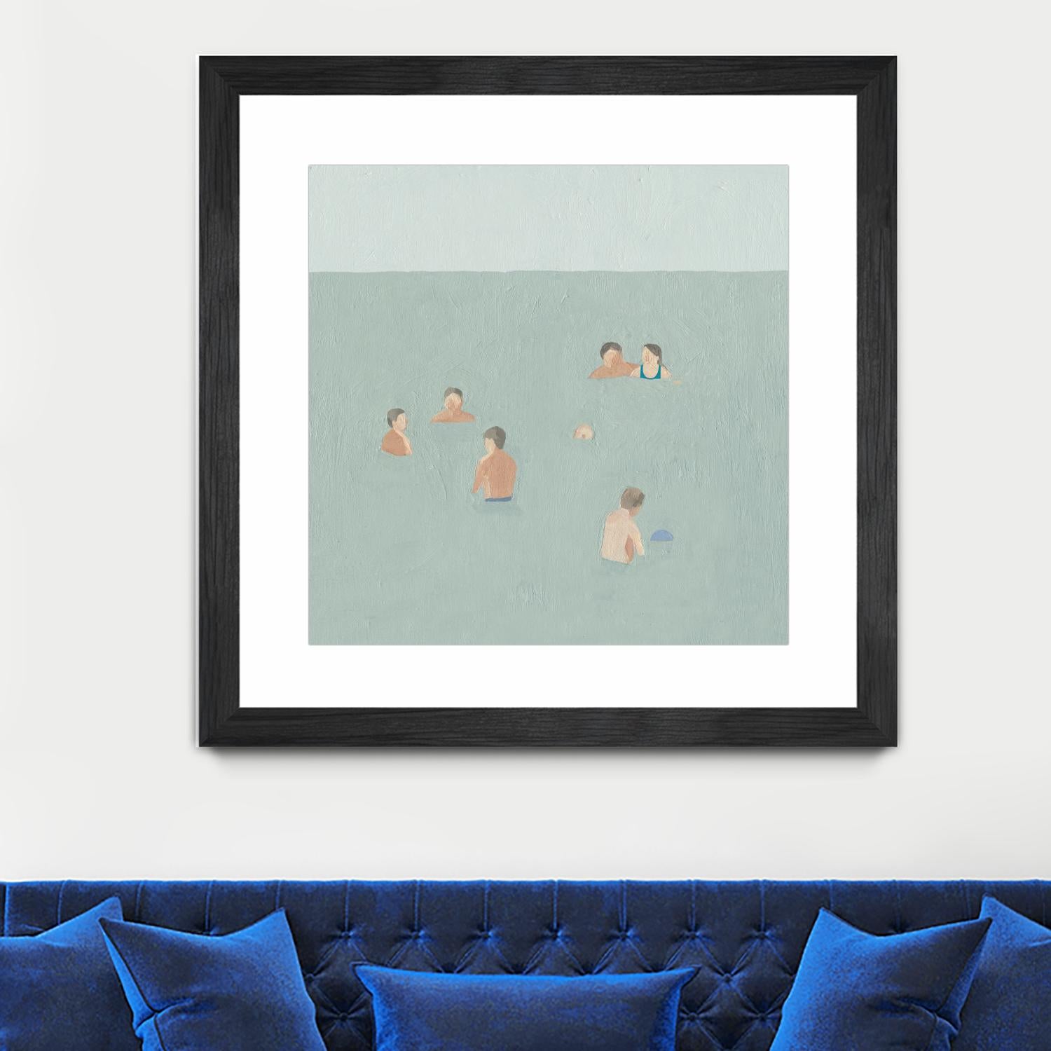 The Swimmers II by Emma Scarvey on GIANT ART - green tropical