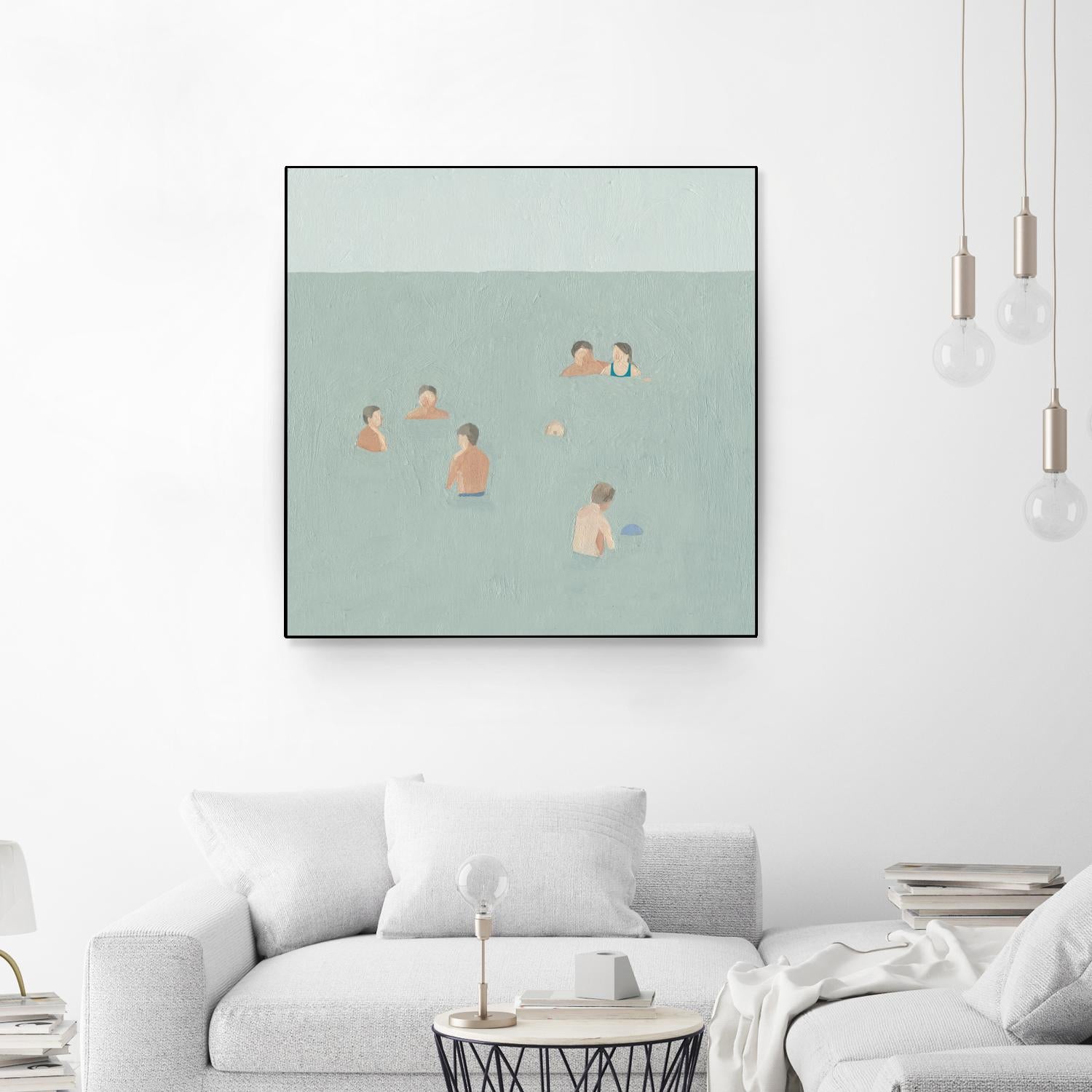 The Swimmers II by Emma Scarvey on GIANT ART - green tropical