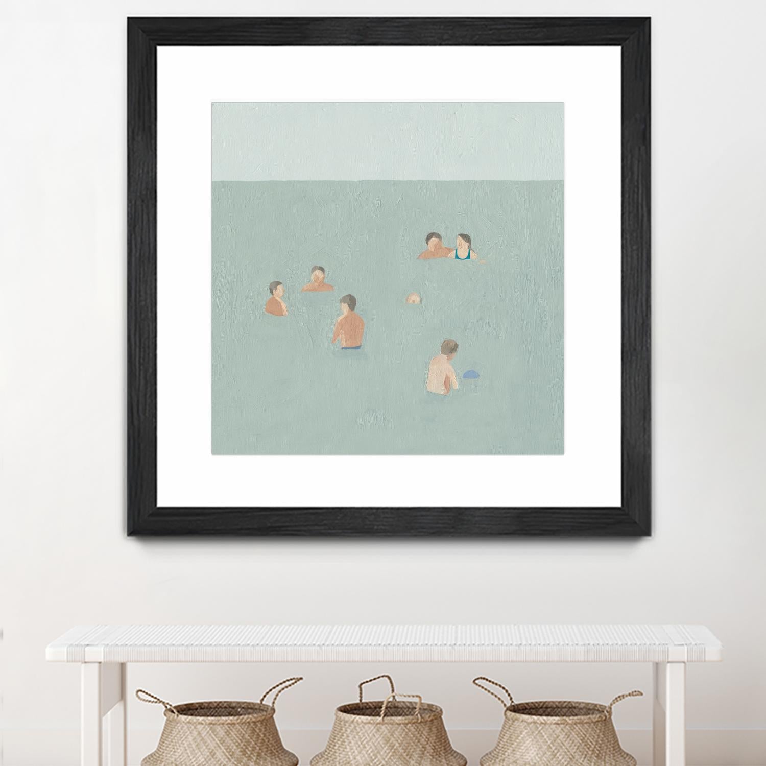 The Swimmers II by Emma Scarvey on GIANT ART - green tropical