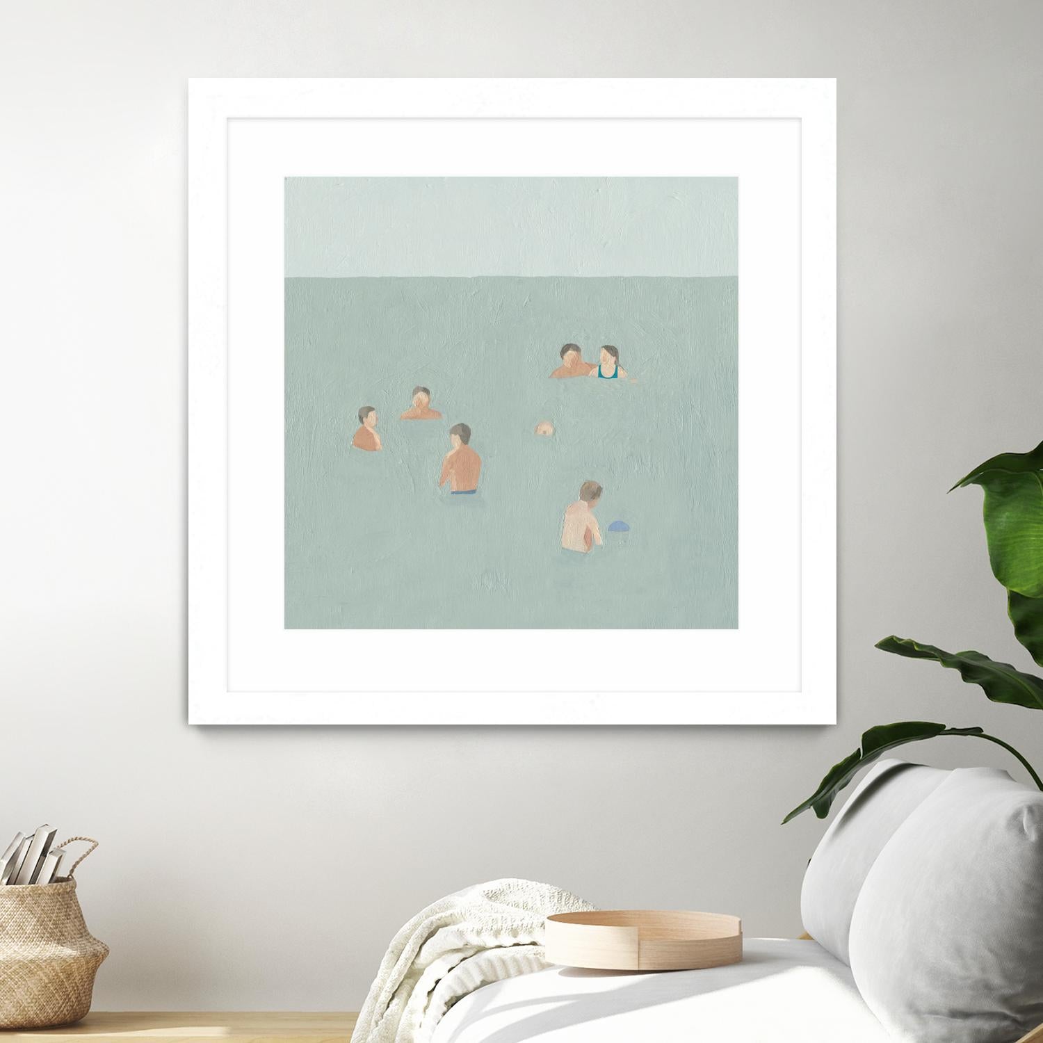 The Swimmers II by Emma Scarvey on GIANT ART - green tropical