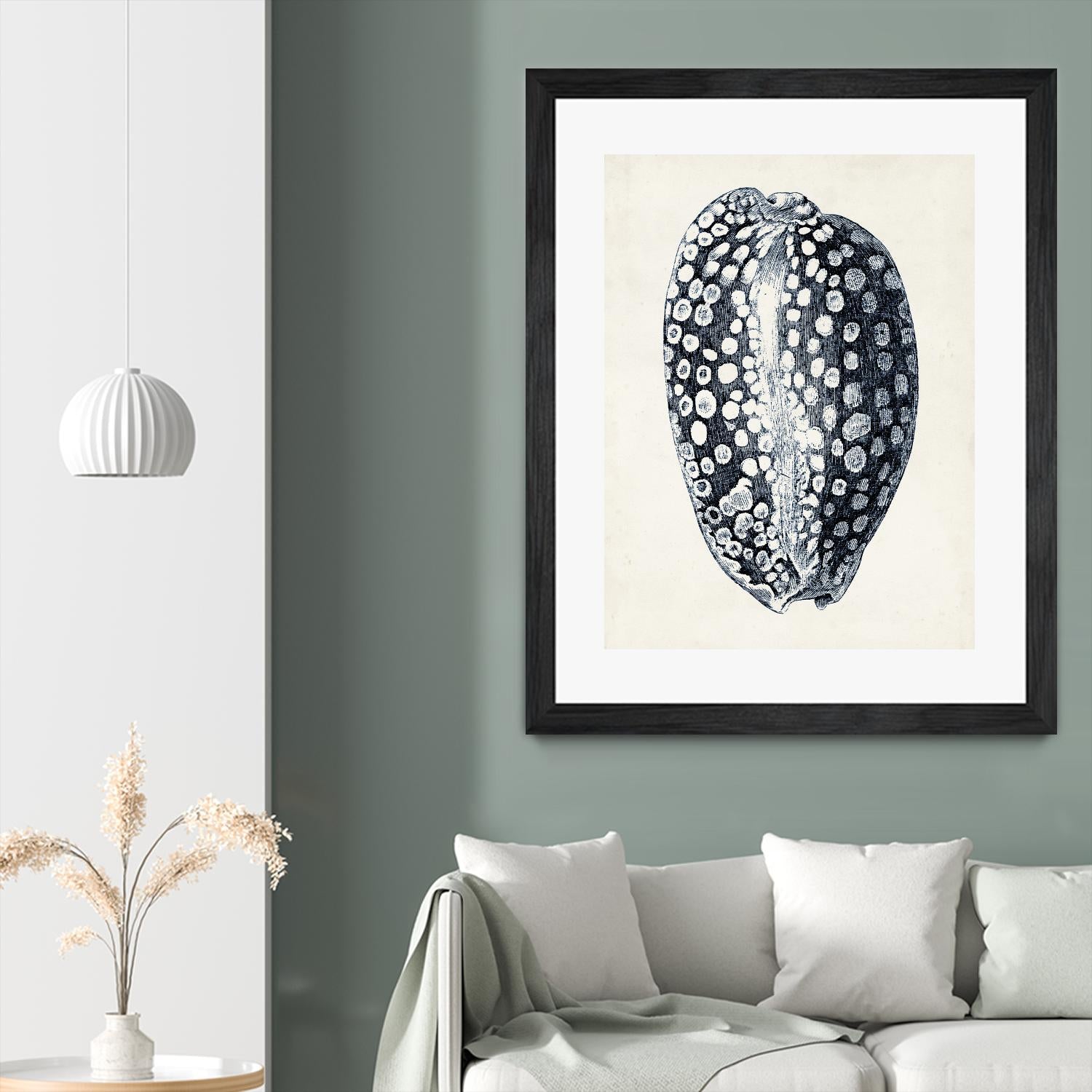 Coastal Collection in Indigo III by Vision Studio on GIANT ART - blue tropical