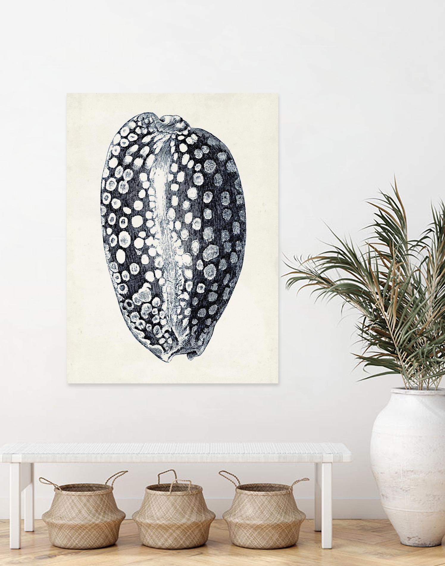 Coastal Collection in Indigo III by Vision Studio on GIANT ART - blue tropical