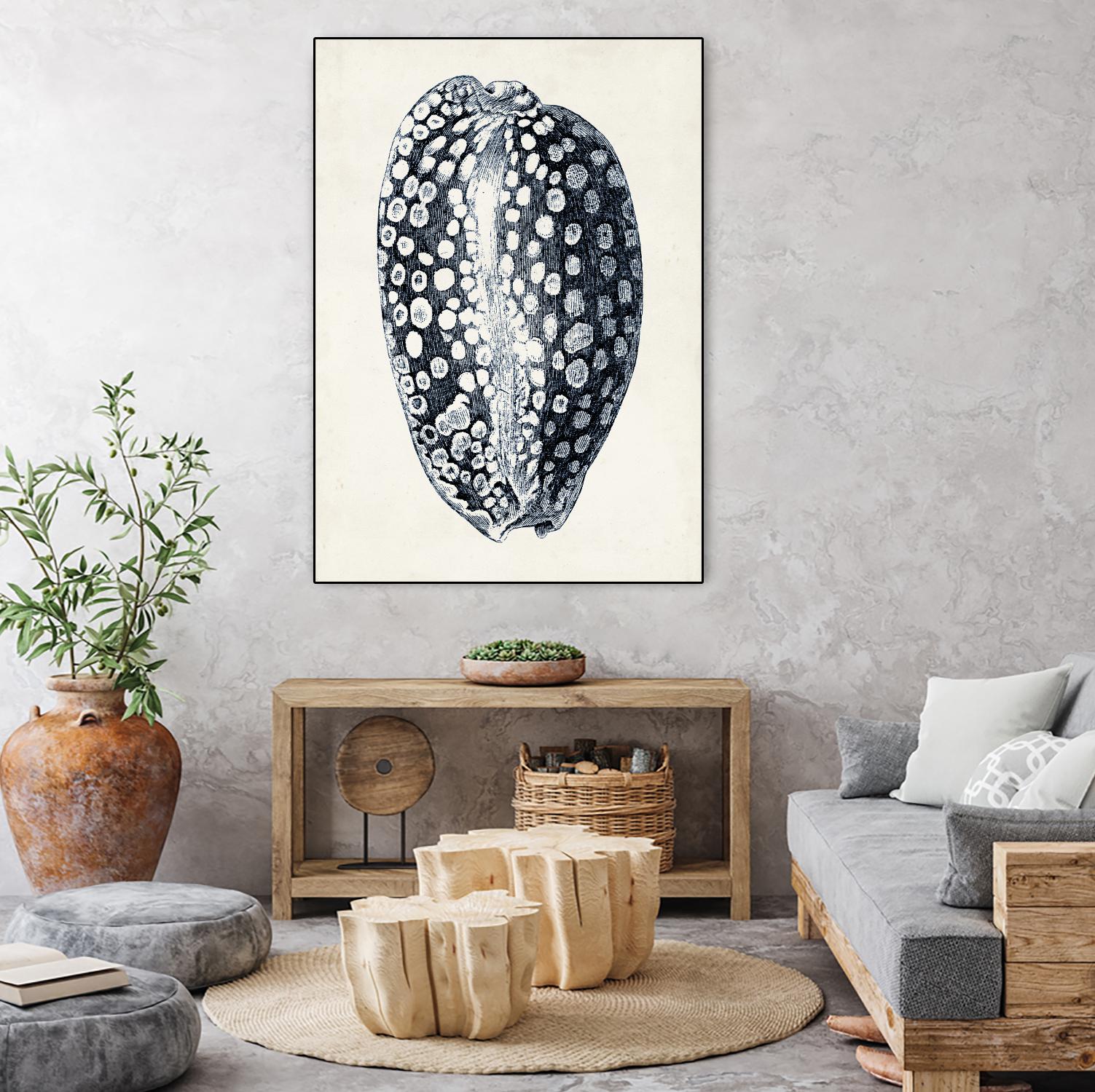 Coastal Collection in Indigo III by Vision Studio on GIANT ART - blue tropical