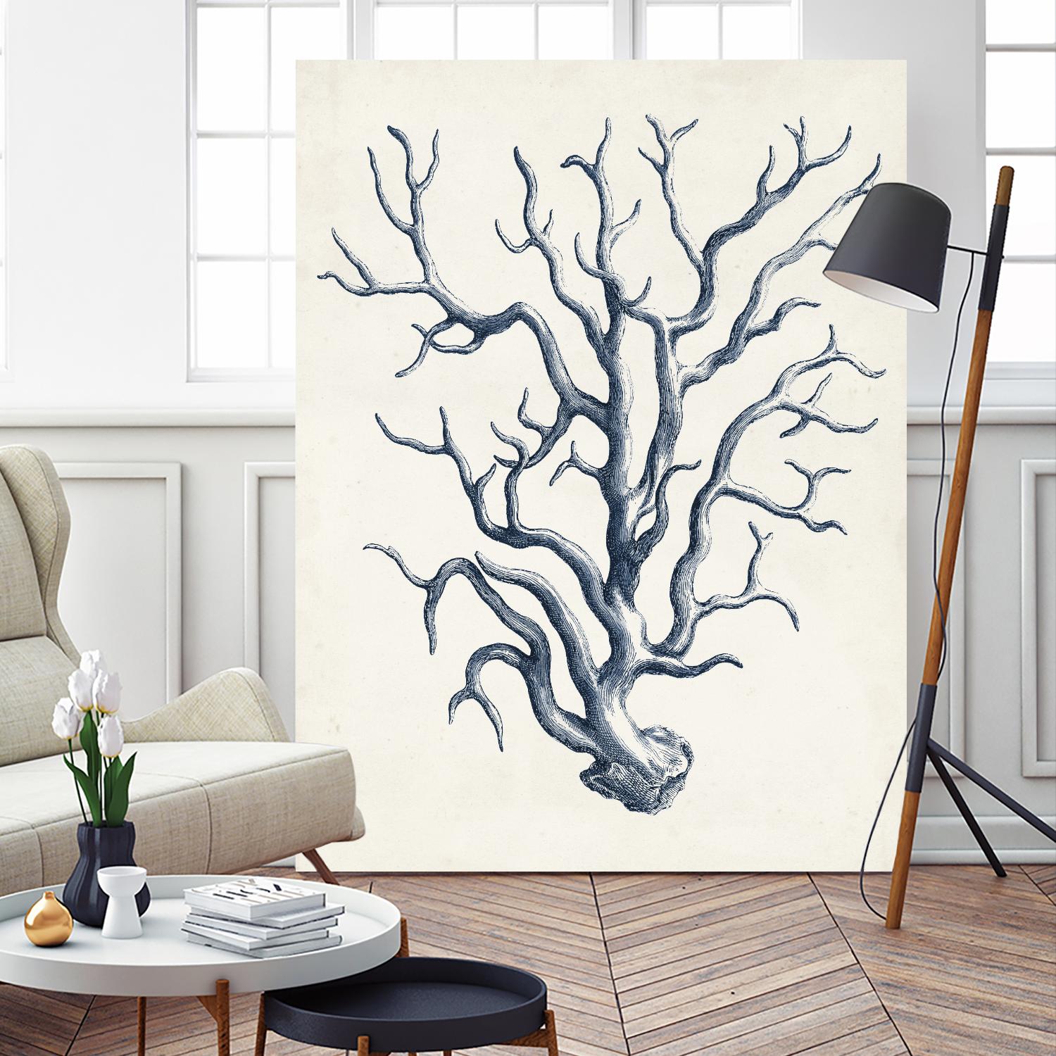 Coastal Collection in Indigo IV by Vision Studio on GIANT ART - blue tropical