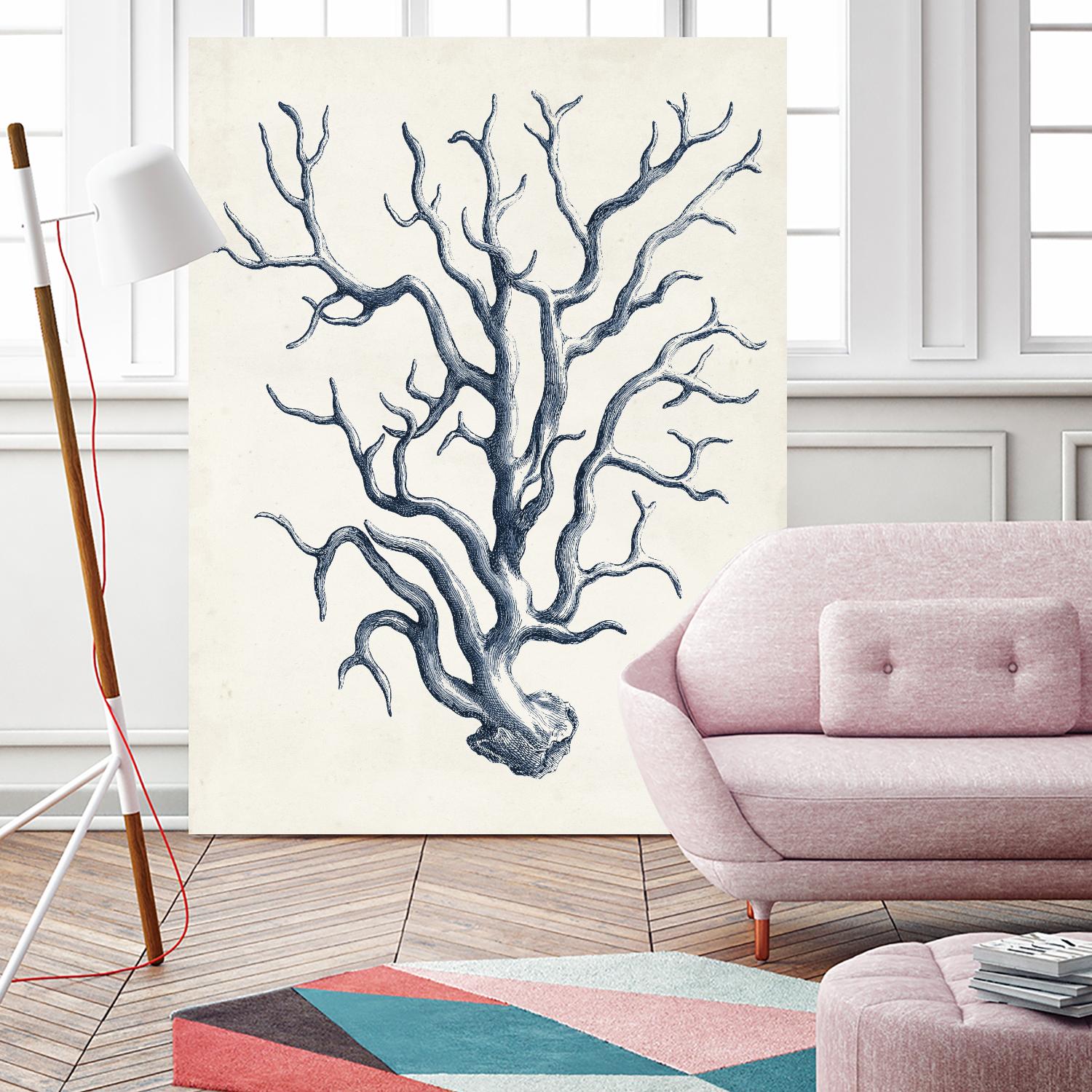 Coastal Collection in Indigo IV by Vision Studio on GIANT ART - blue tropical