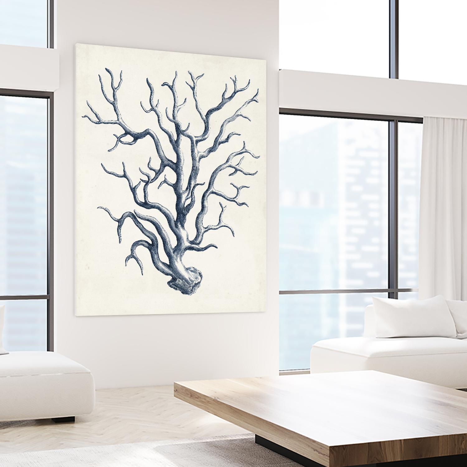 Coastal Collection in Indigo IV by Vision Studio on GIANT ART - blue tropical