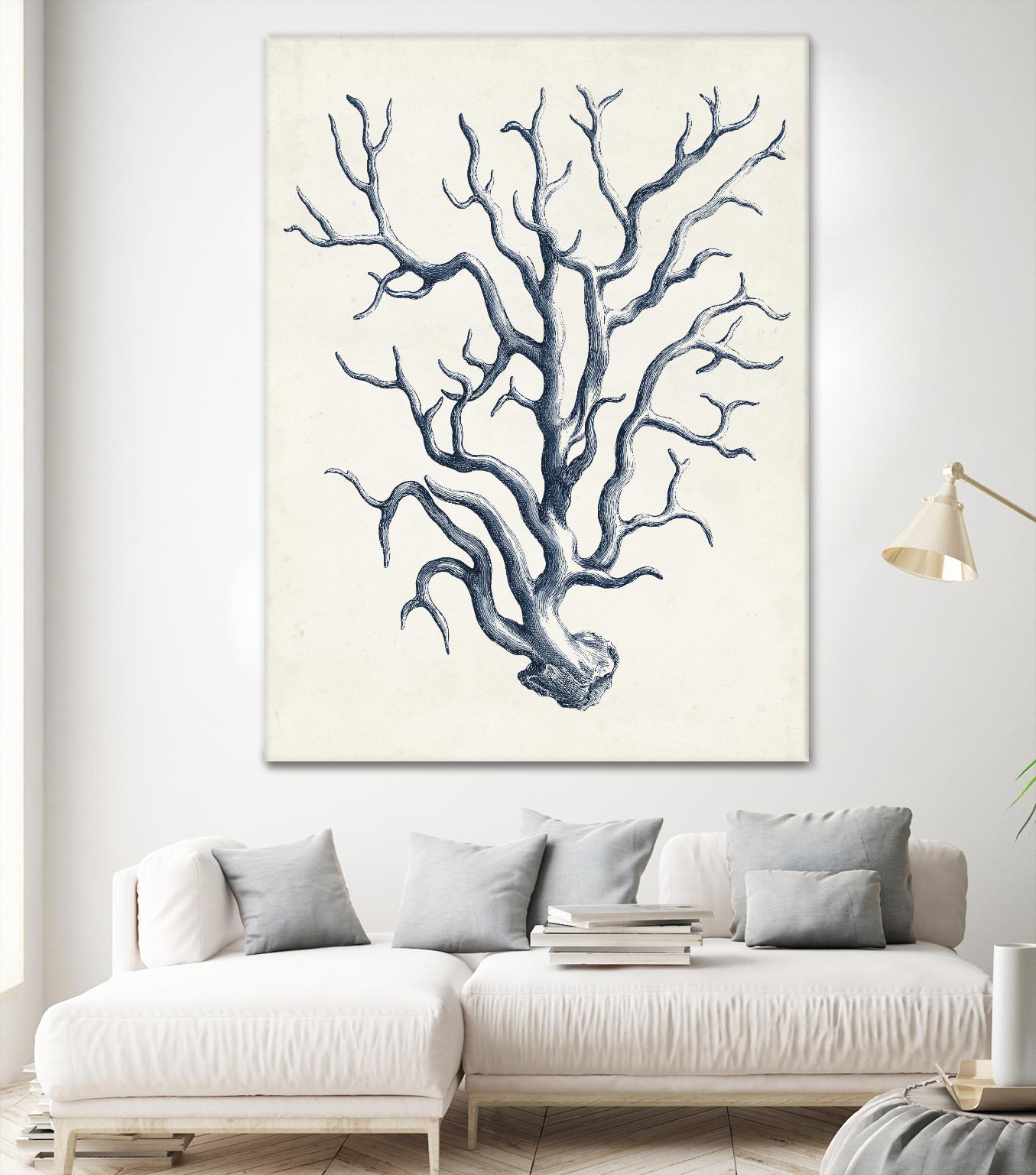 Coastal Collection in Indigo IV by Vision Studio on GIANT ART - blue tropical