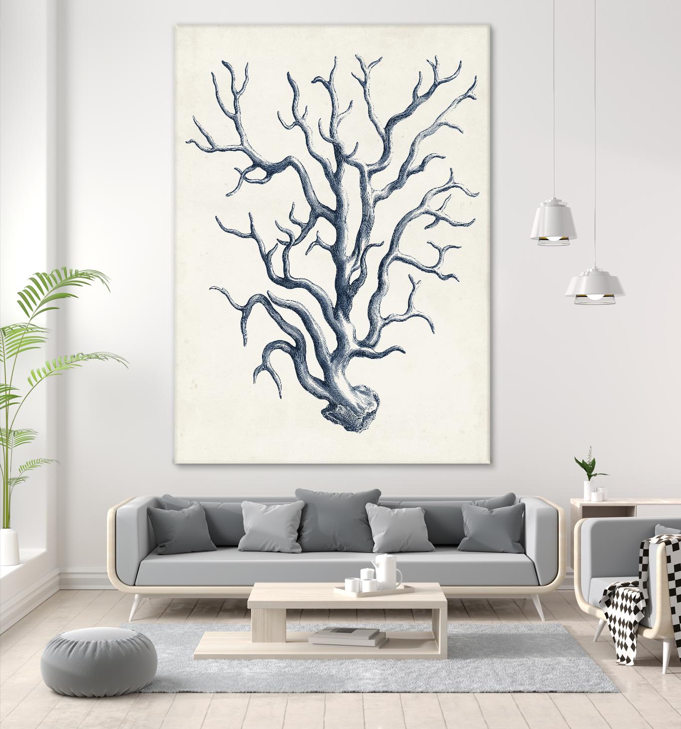 Coastal Collection in Indigo IV by Vision Studio on GIANT ART - blue tropical