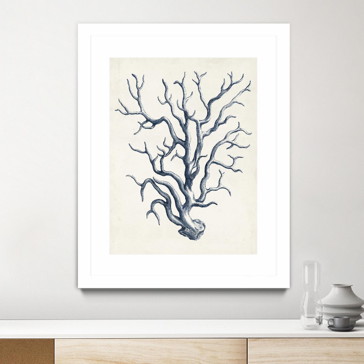 Coastal Collection in Indigo IV by Vision Studio on GIANT ART - blue tropical