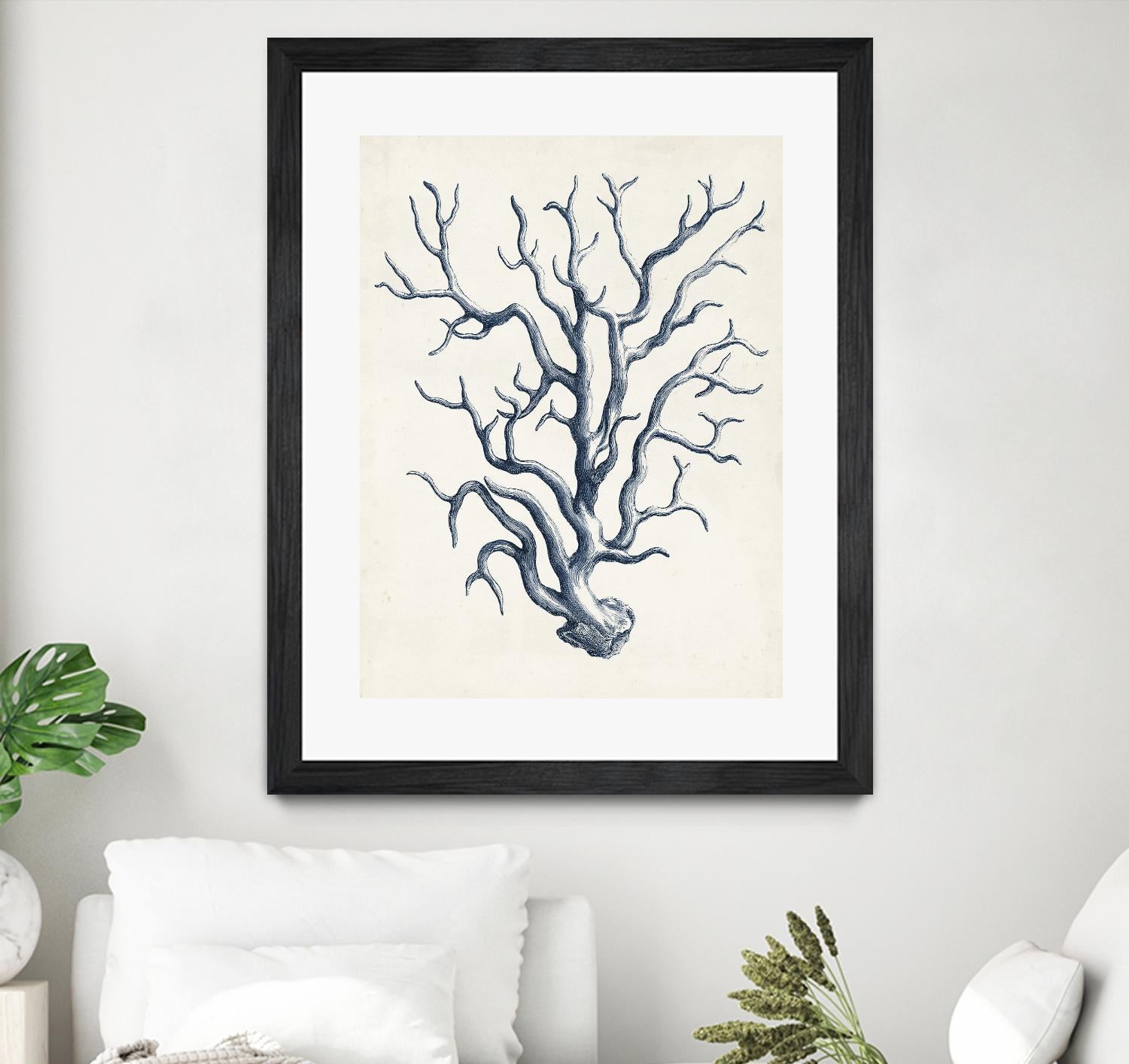 Coastal Collection in Indigo IV by Vision Studio on GIANT ART - blue tropical