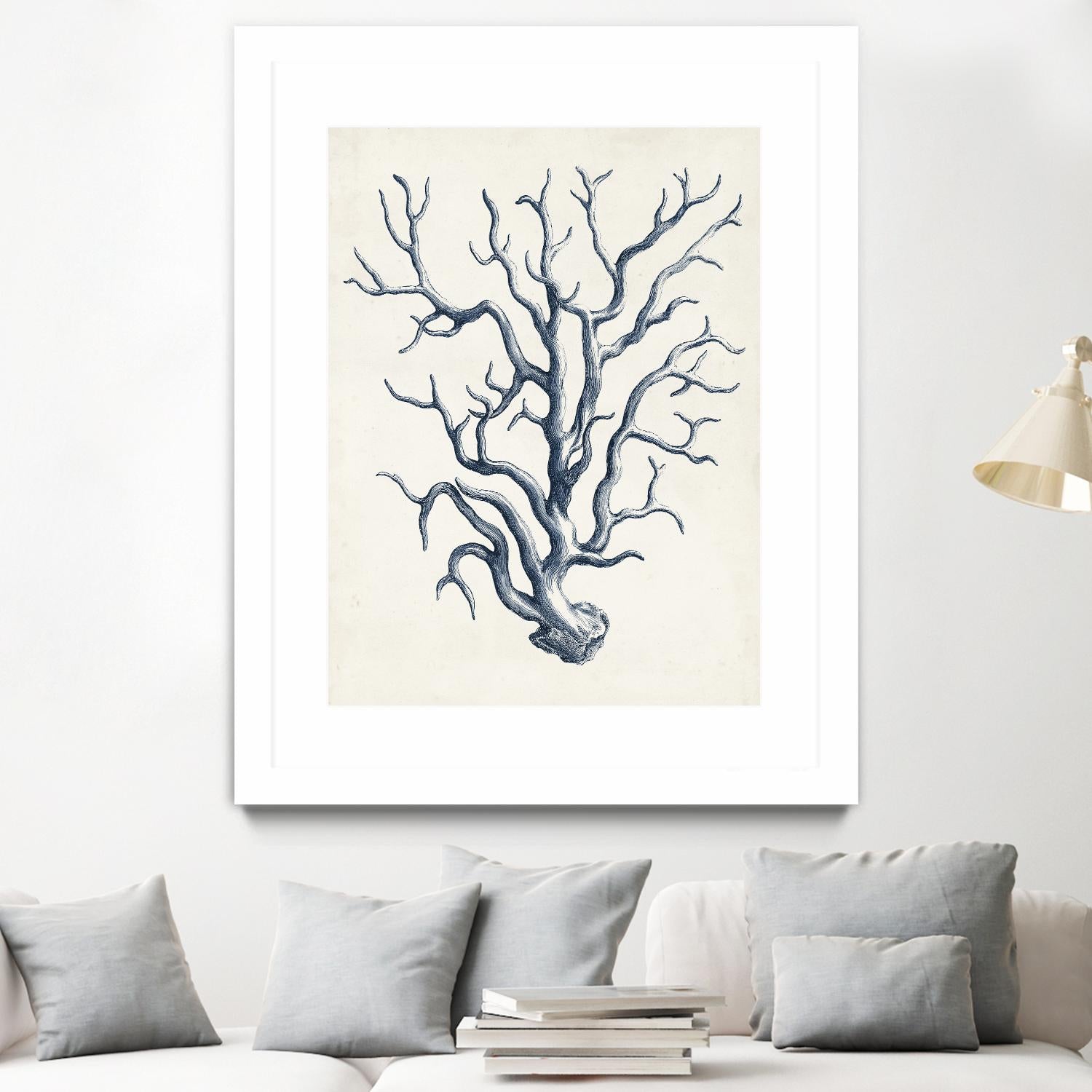 Coastal Collection in Indigo IV by Vision Studio on GIANT ART - blue tropical