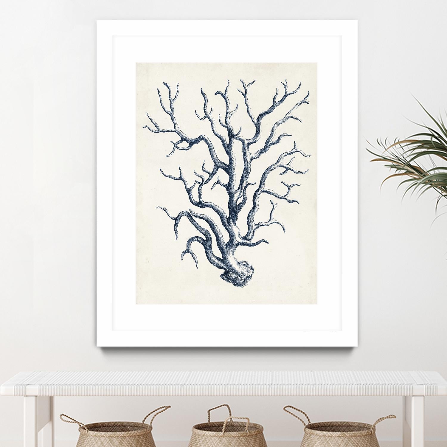 Coastal Collection in Indigo IV by Vision Studio on GIANT ART - blue tropical