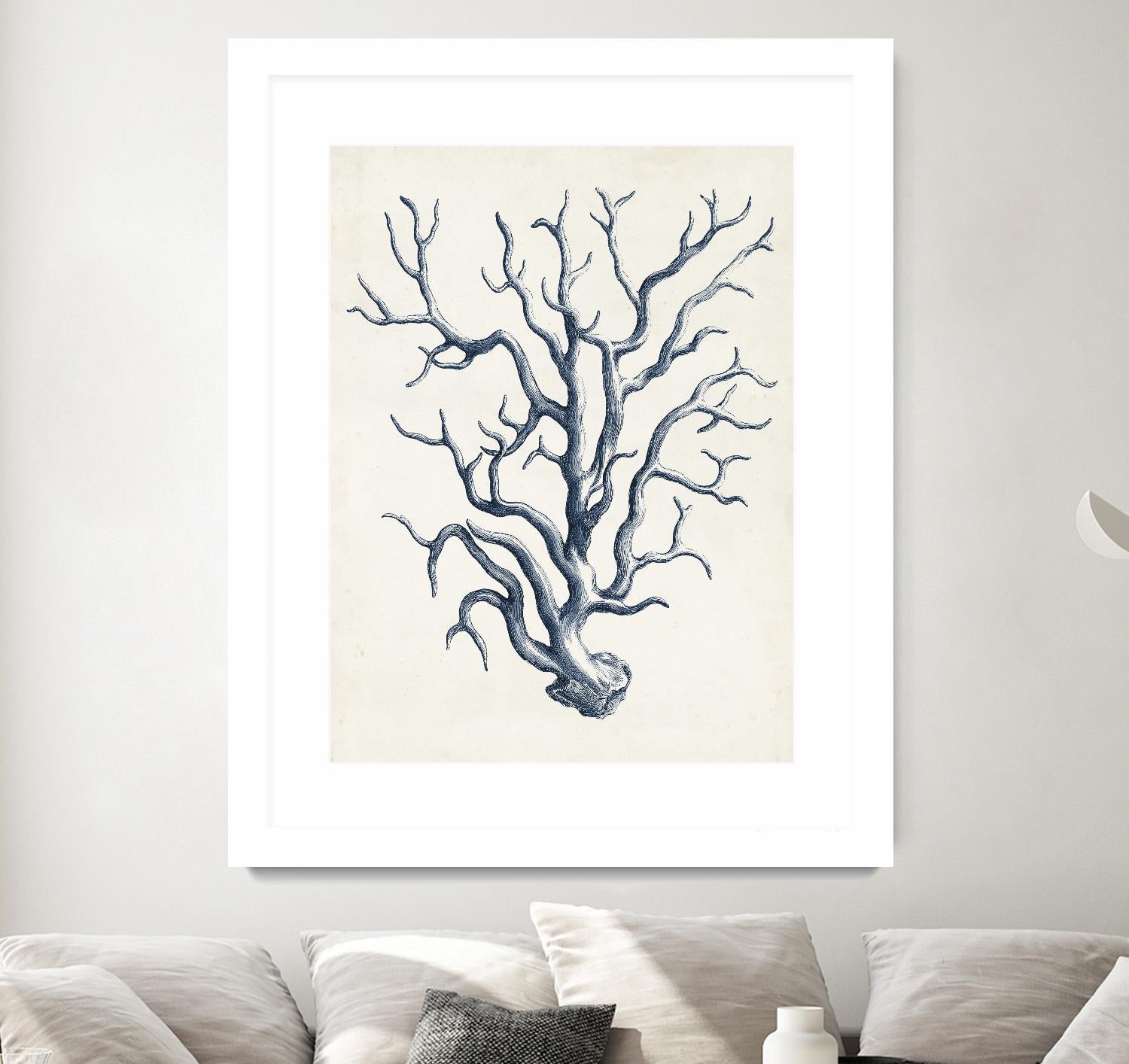 Coastal Collection in Indigo IV by Vision Studio on GIANT ART - blue tropical