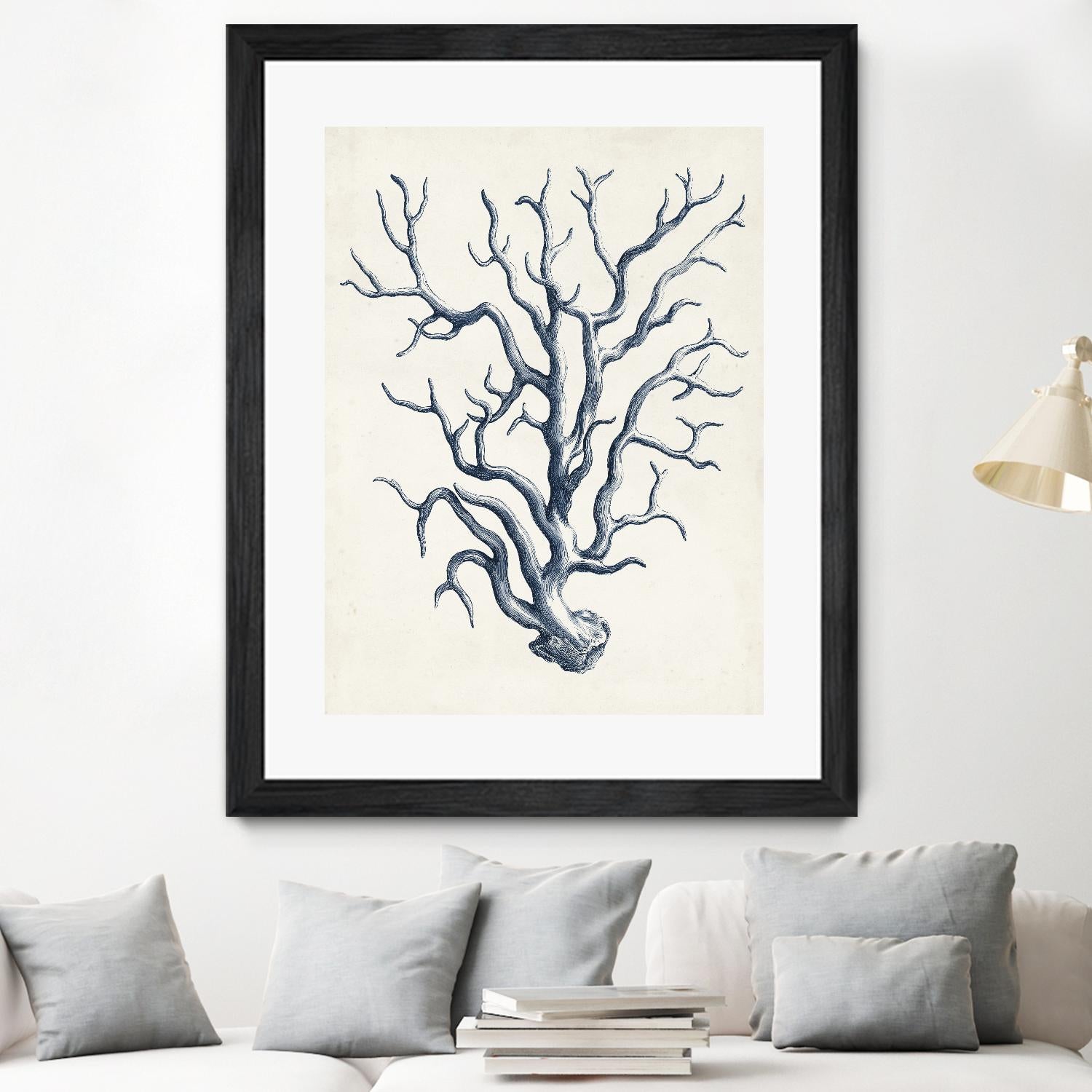 Coastal Collection in Indigo IV by Vision Studio on GIANT ART - blue tropical