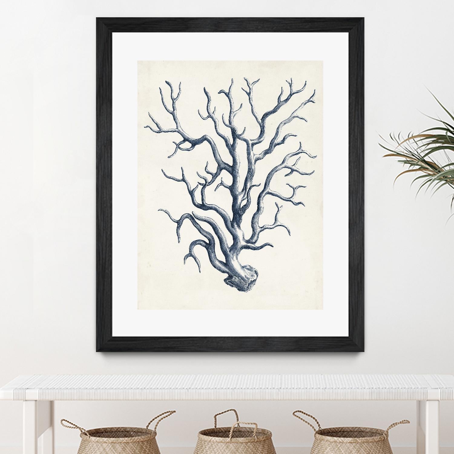 Coastal Collection in Indigo IV by Vision Studio on GIANT ART - blue tropical