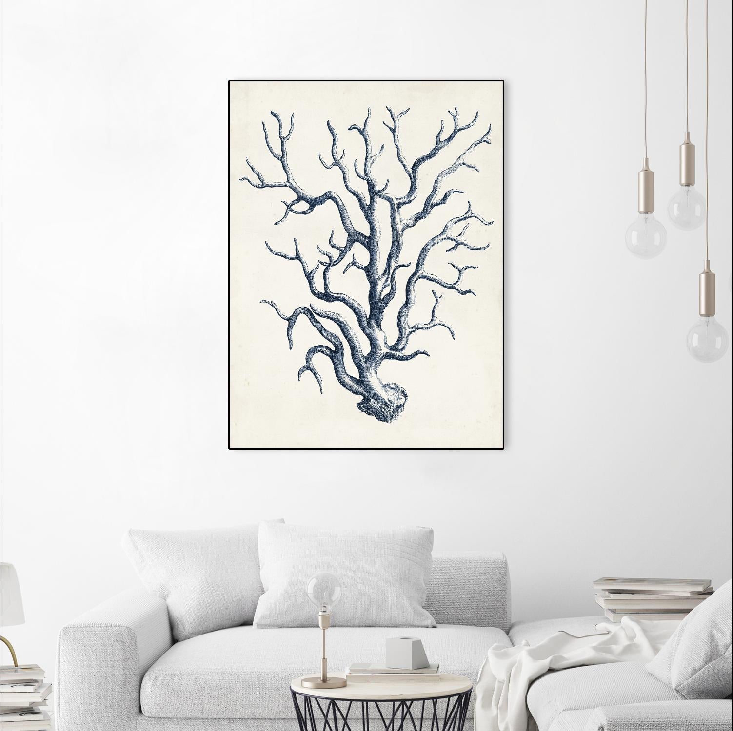 Coastal Collection in Indigo IV by Vision Studio on GIANT ART - blue tropical