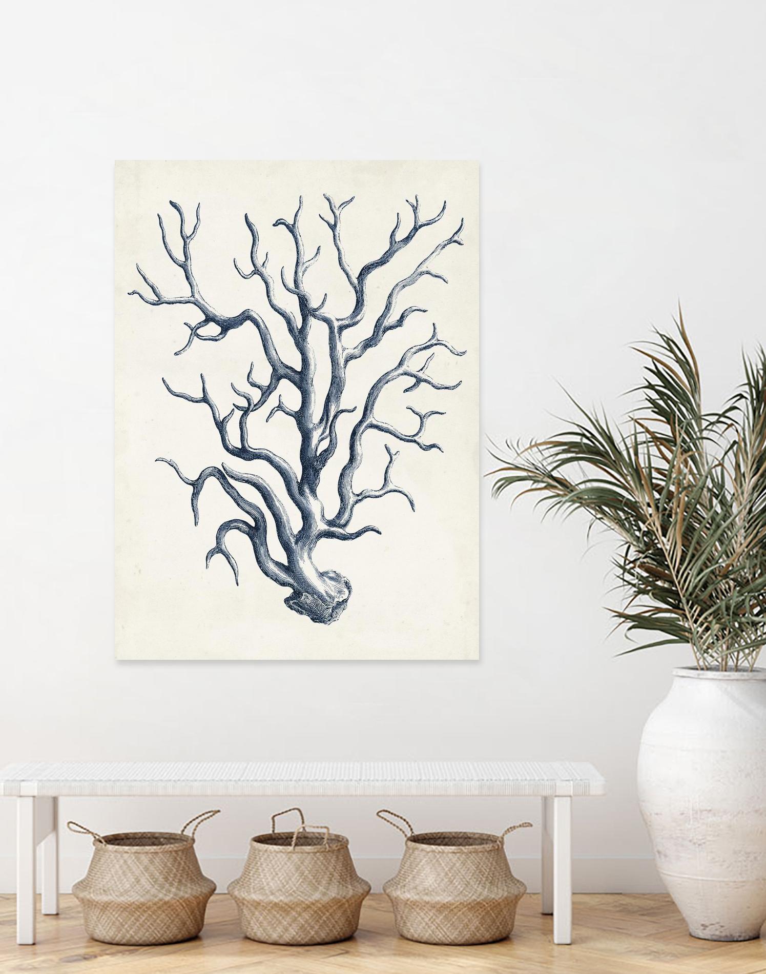 Coastal Collection in Indigo IV by Vision Studio on GIANT ART - blue tropical