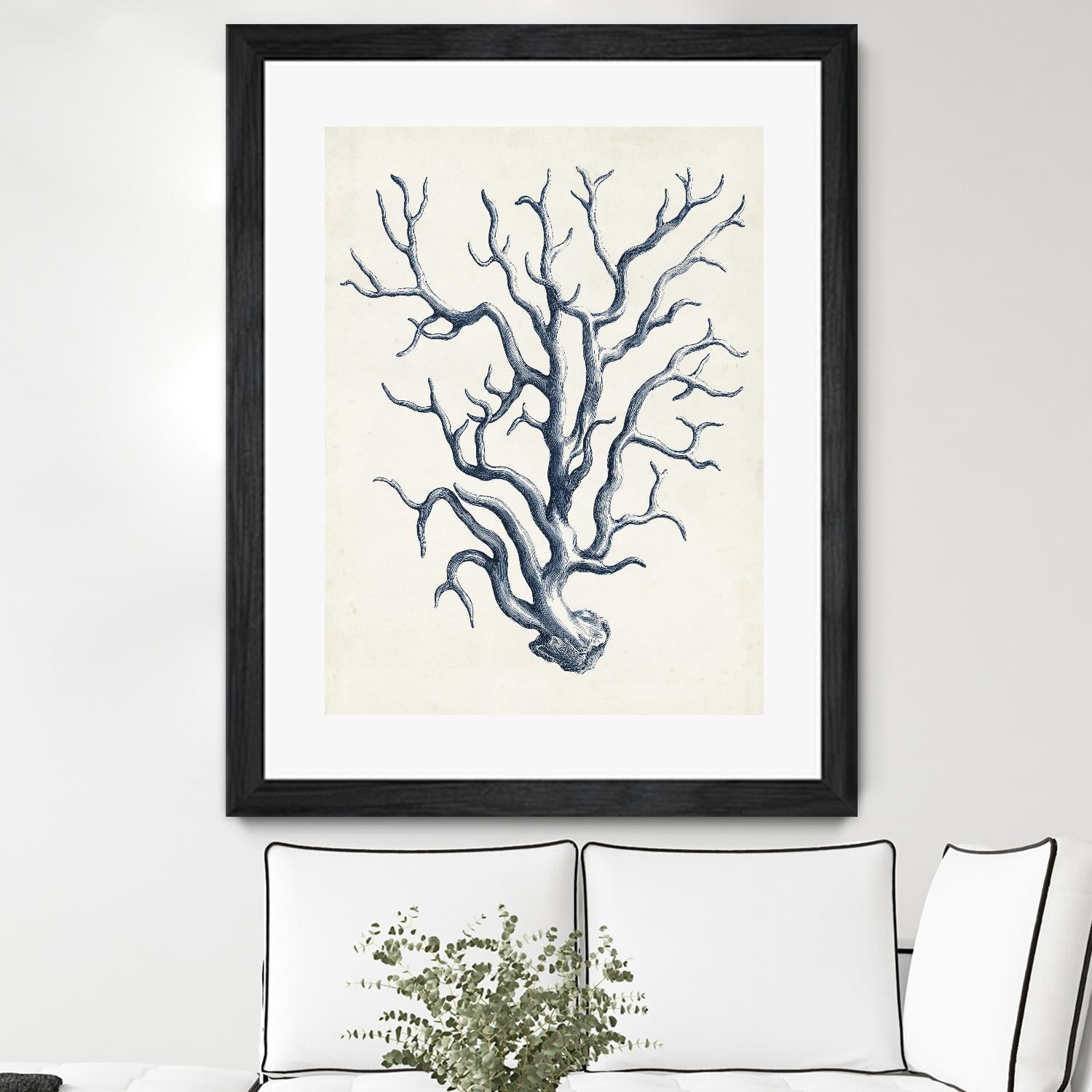 Coastal Collection in Indigo IV by Vision Studio on GIANT ART - blue tropical