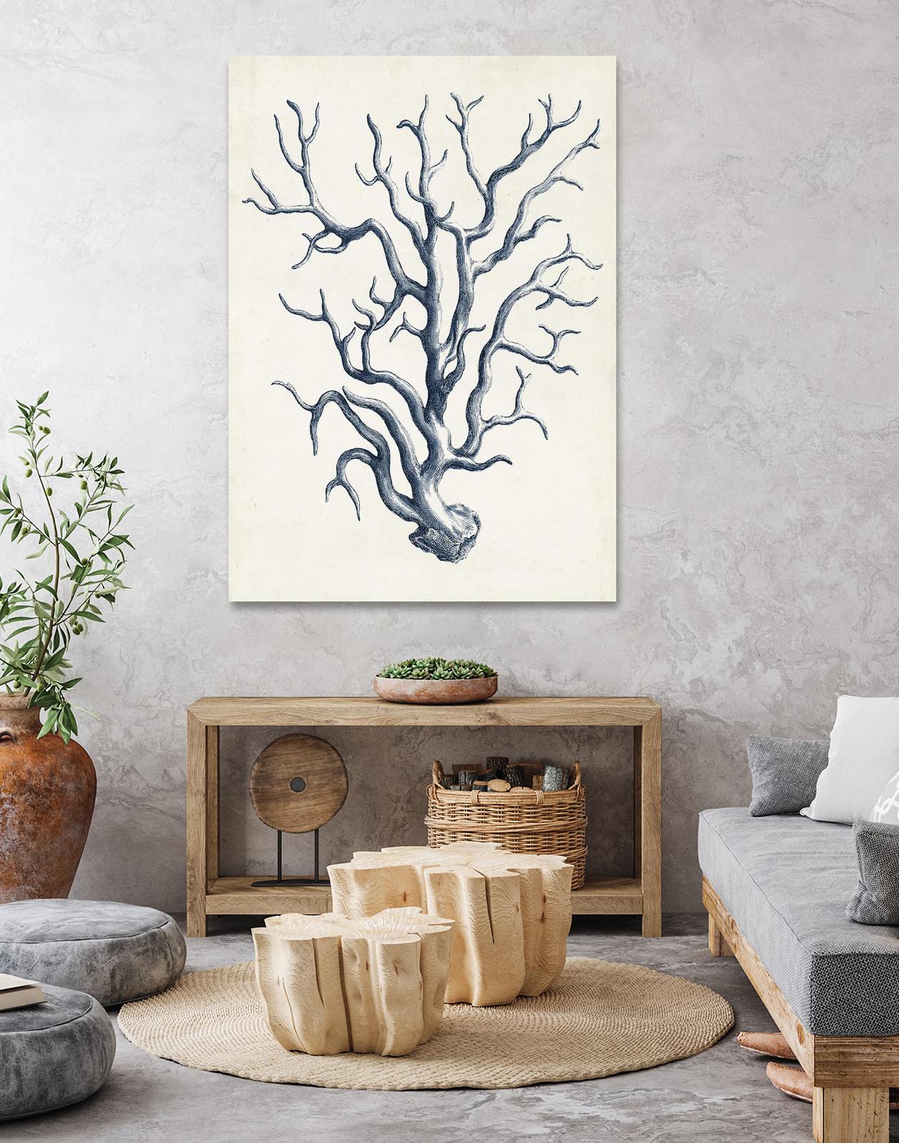 Coastal Collection in Indigo IV by Vision Studio on GIANT ART - blue tropical