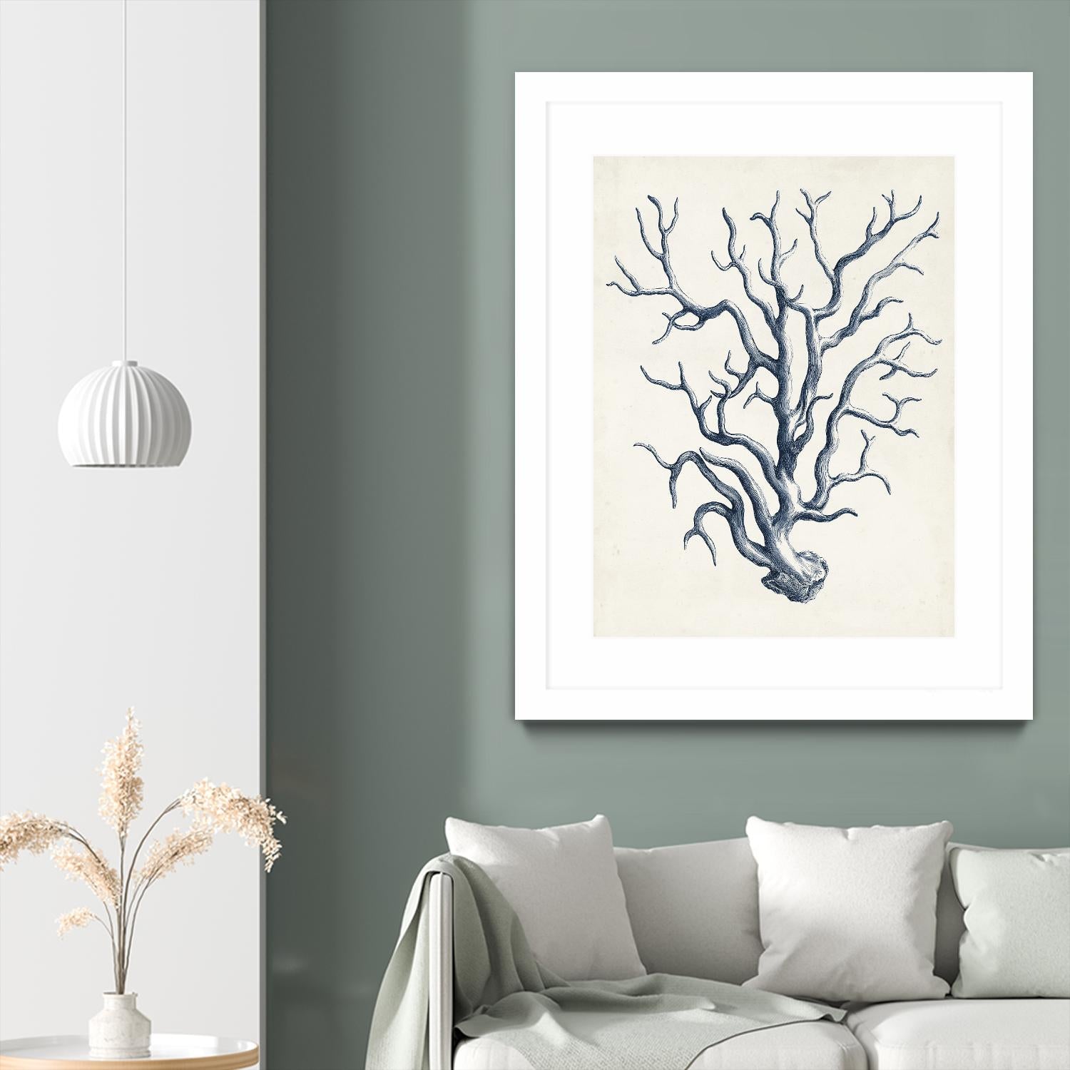 Coastal Collection in Indigo IV by Vision Studio on GIANT ART - blue tropical