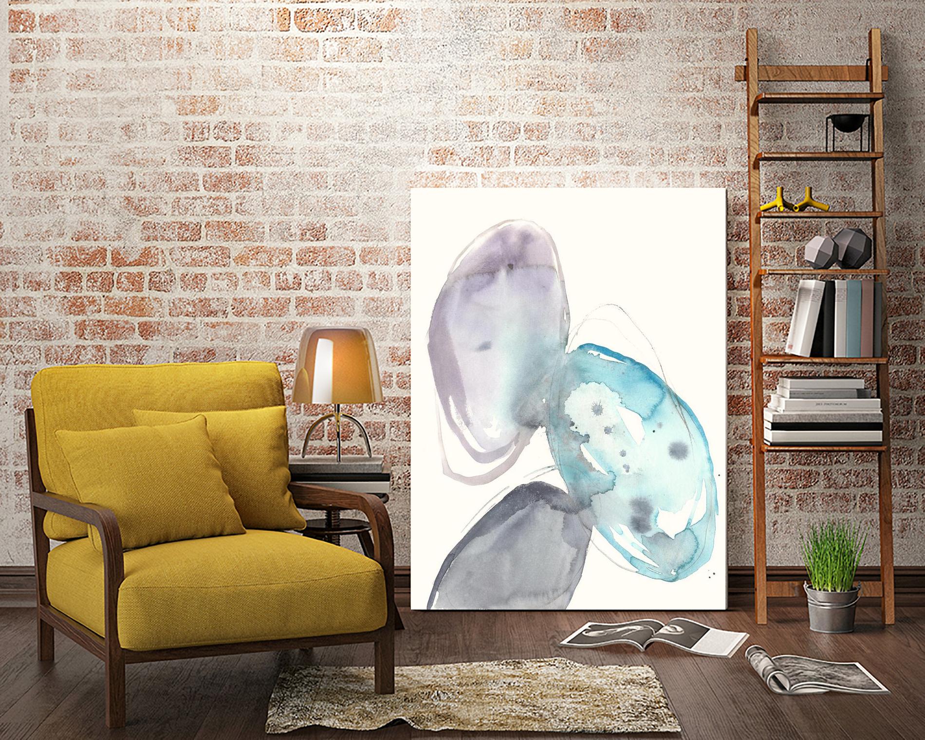 Orb Connection II by Jennifer Goldberger on GIANT ART - blue abstract