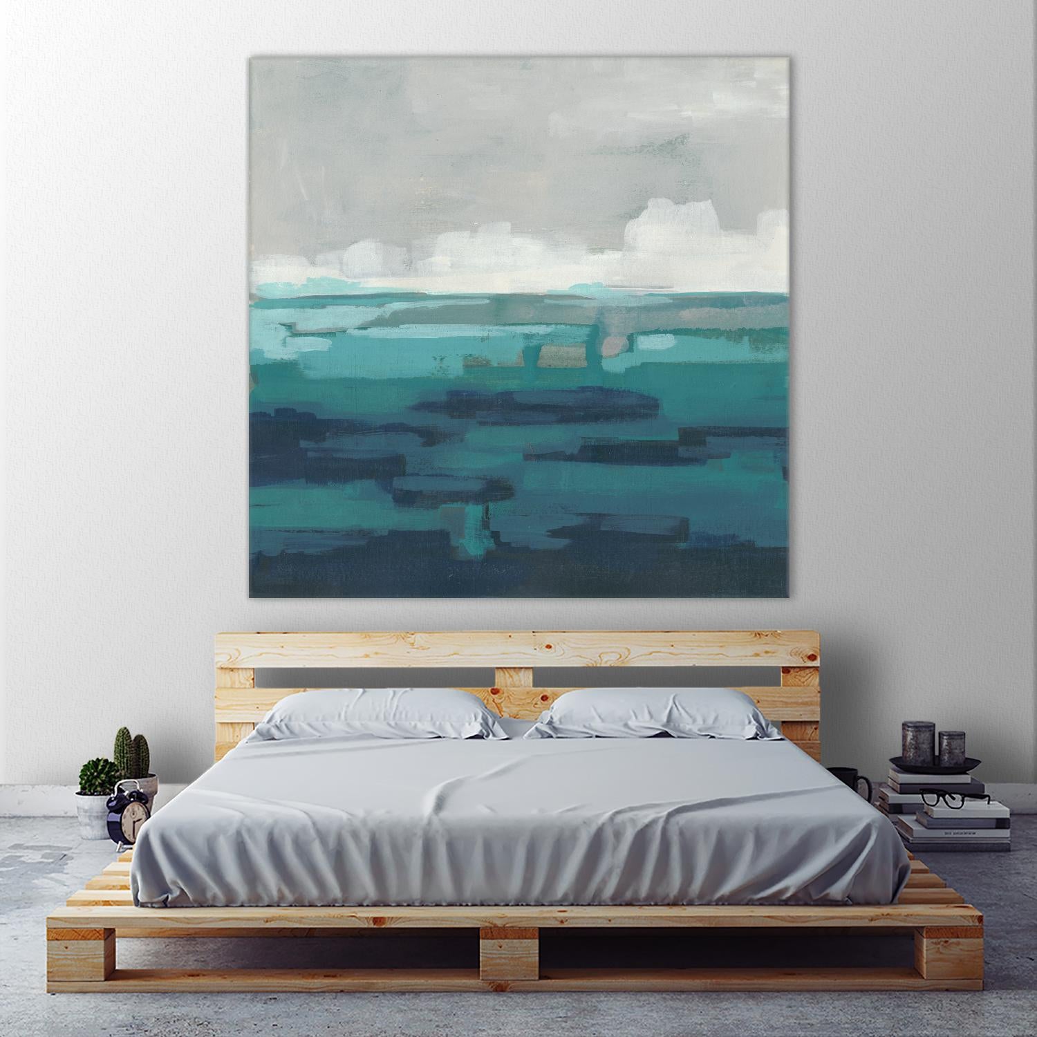 Sea Foam Vista I by June Erica Vess on GIANT ART - green sea scene