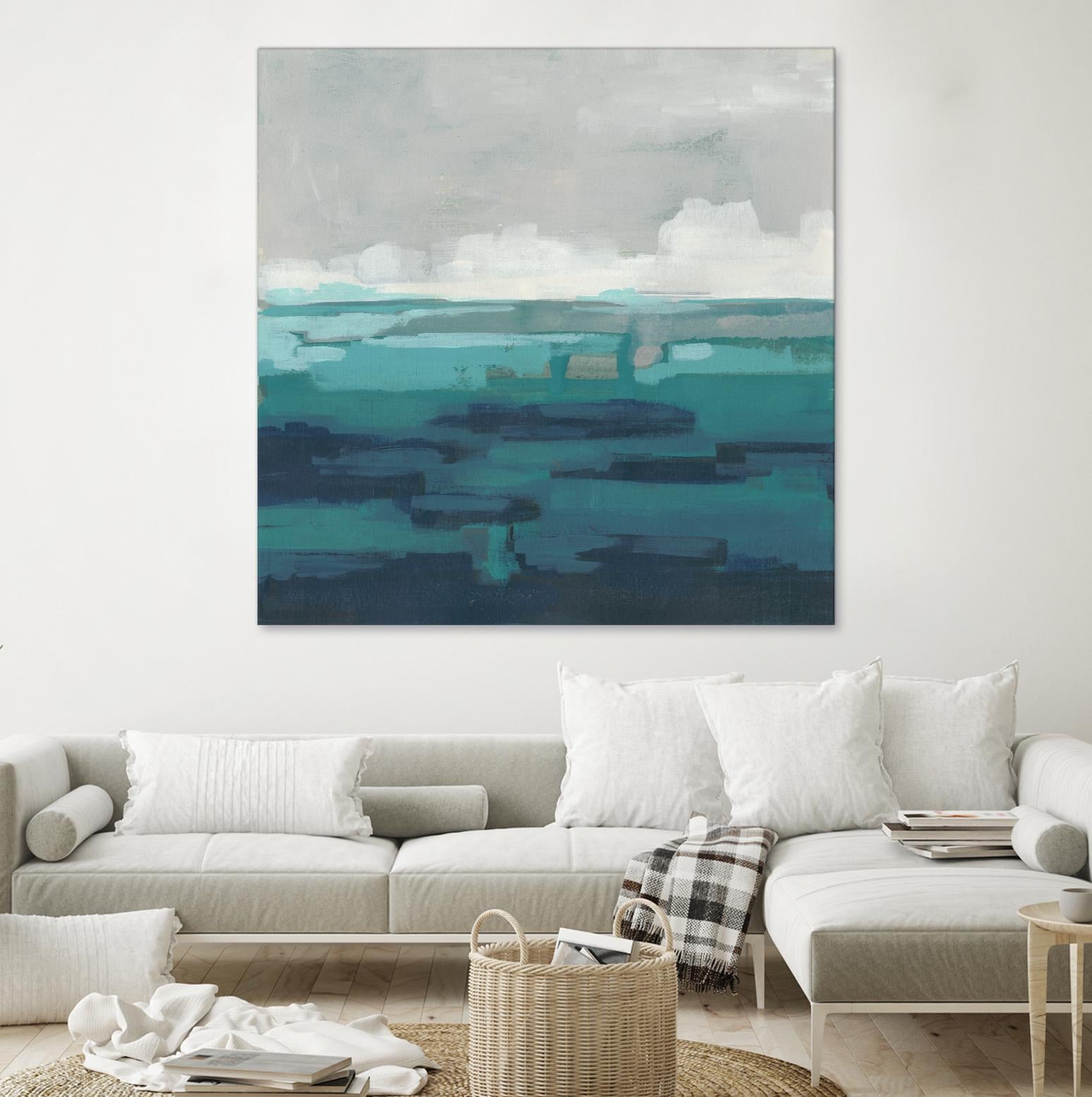 Sea Foam Vista I by June Erica Vess on GIANT ART - green sea scene