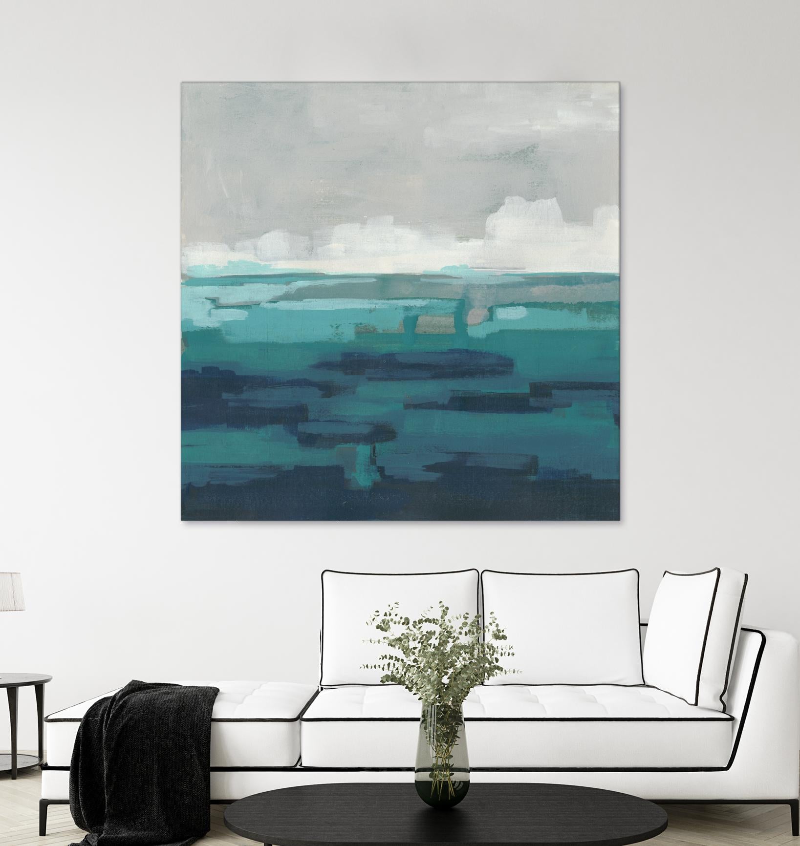 Sea Foam Vista I by June Erica Vess on GIANT ART - green sea scene