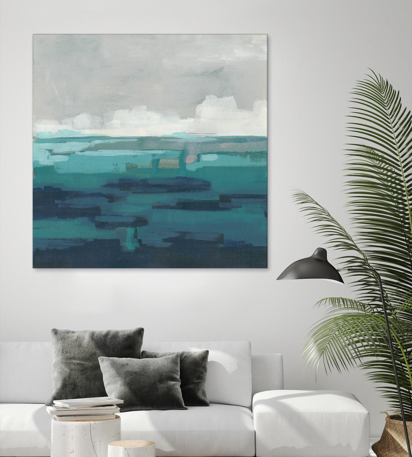 Sea Foam Vista I by June Erica Vess on GIANT ART - green sea scene