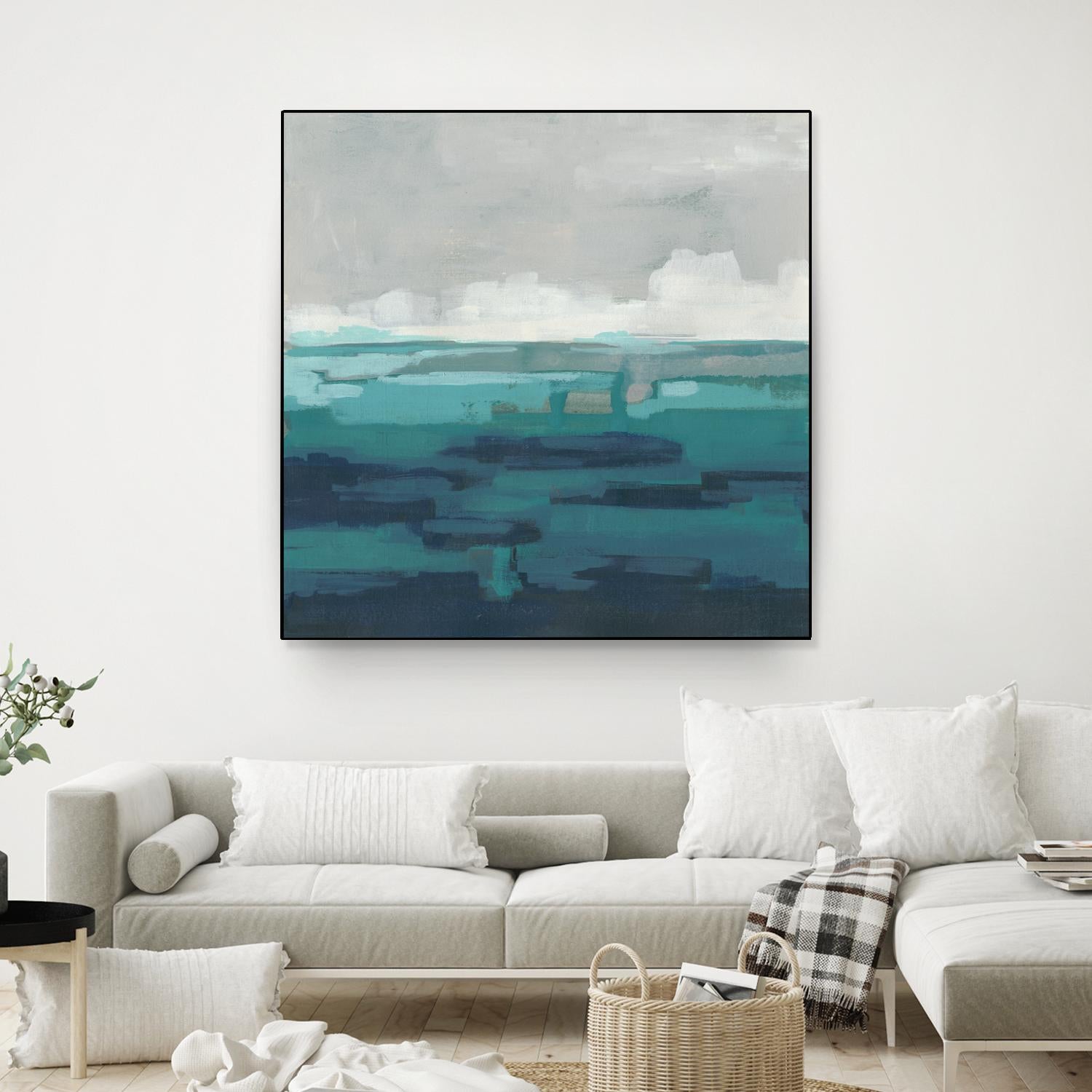 Sea Foam Vista I by June Erica Vess on GIANT ART - green sea scene