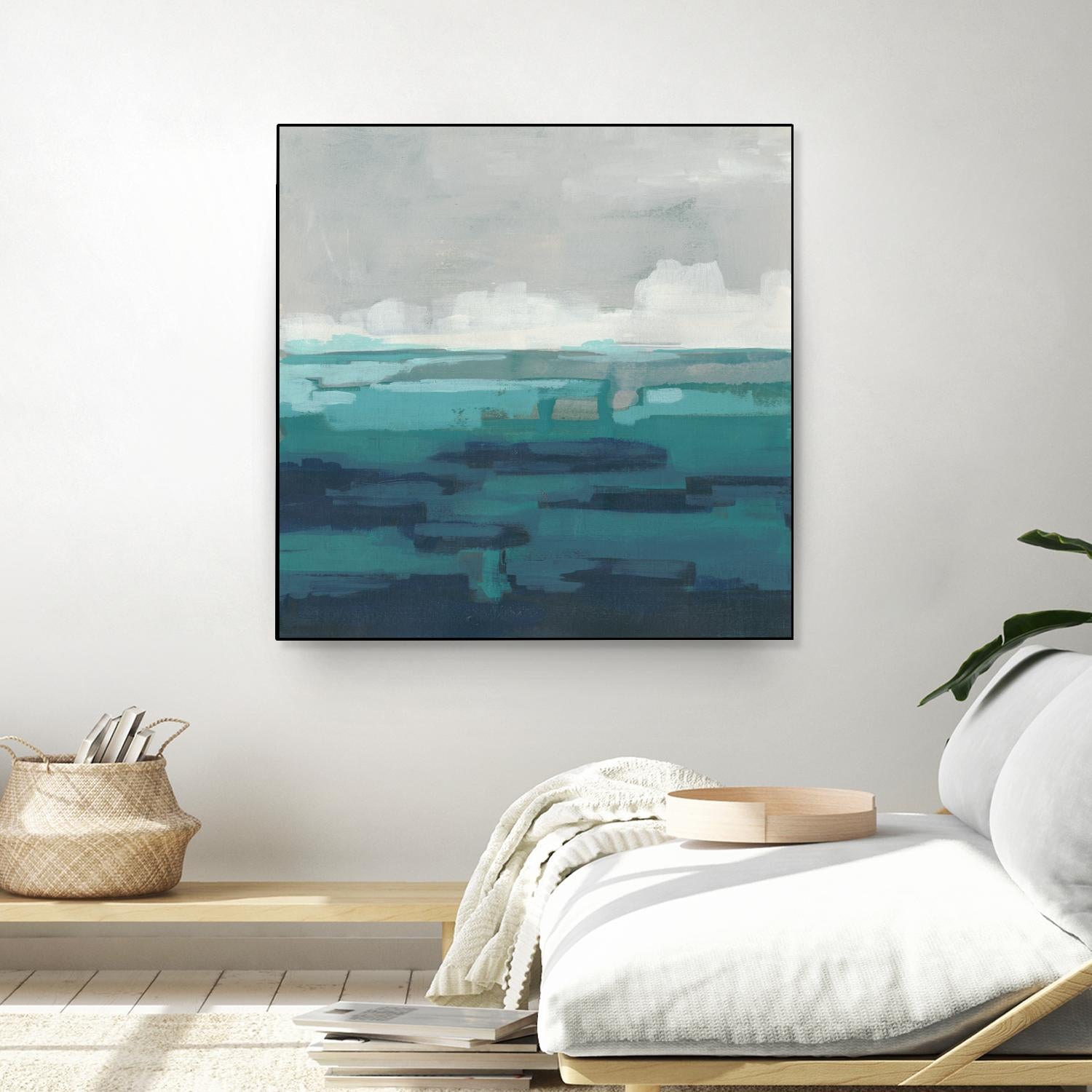 Sea Foam Vista I by June Erica Vess on GIANT ART - green sea scene