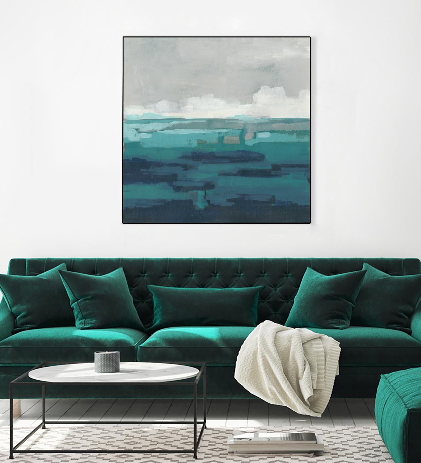 Sea Foam Vista I by June Erica Vess on GIANT ART - green sea scene