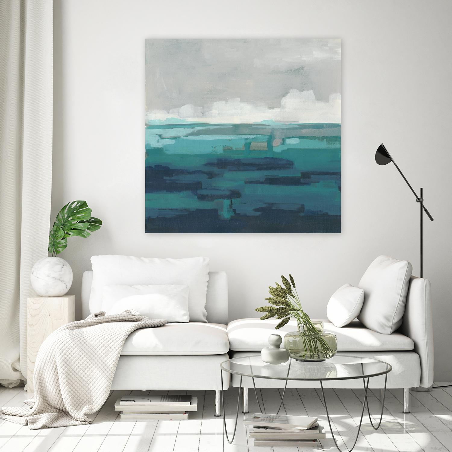 Sea Foam Vista I by June Erica Vess on GIANT ART - green sea scene