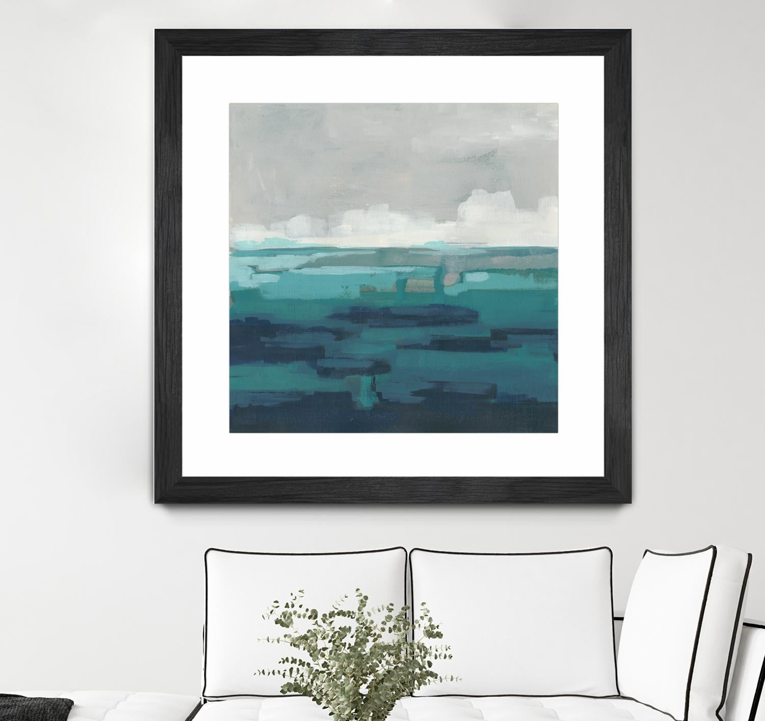 Sea Foam Vista I by June Erica Vess on GIANT ART - green sea scene