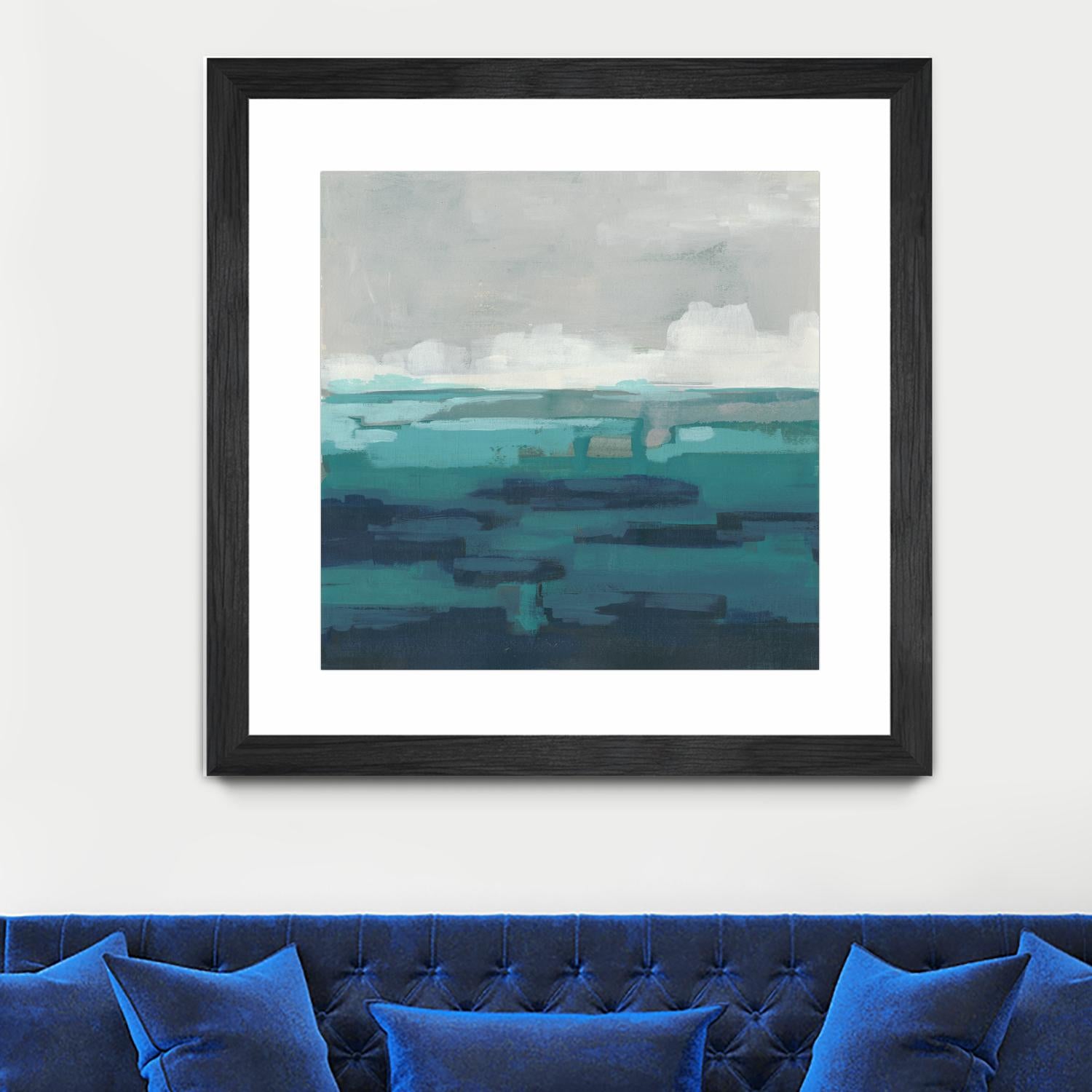 Sea Foam Vista I by June Erica Vess on GIANT ART - green sea scene