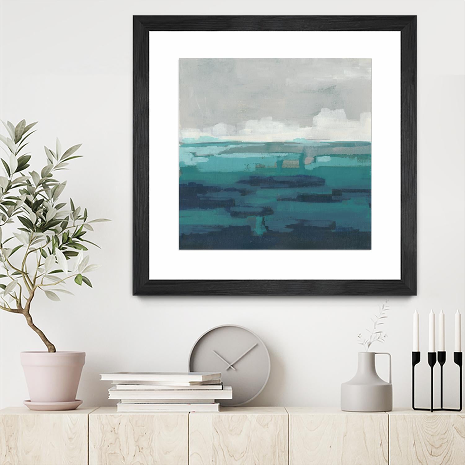 Sea Foam Vista I by June Erica Vess on GIANT ART - green sea scene