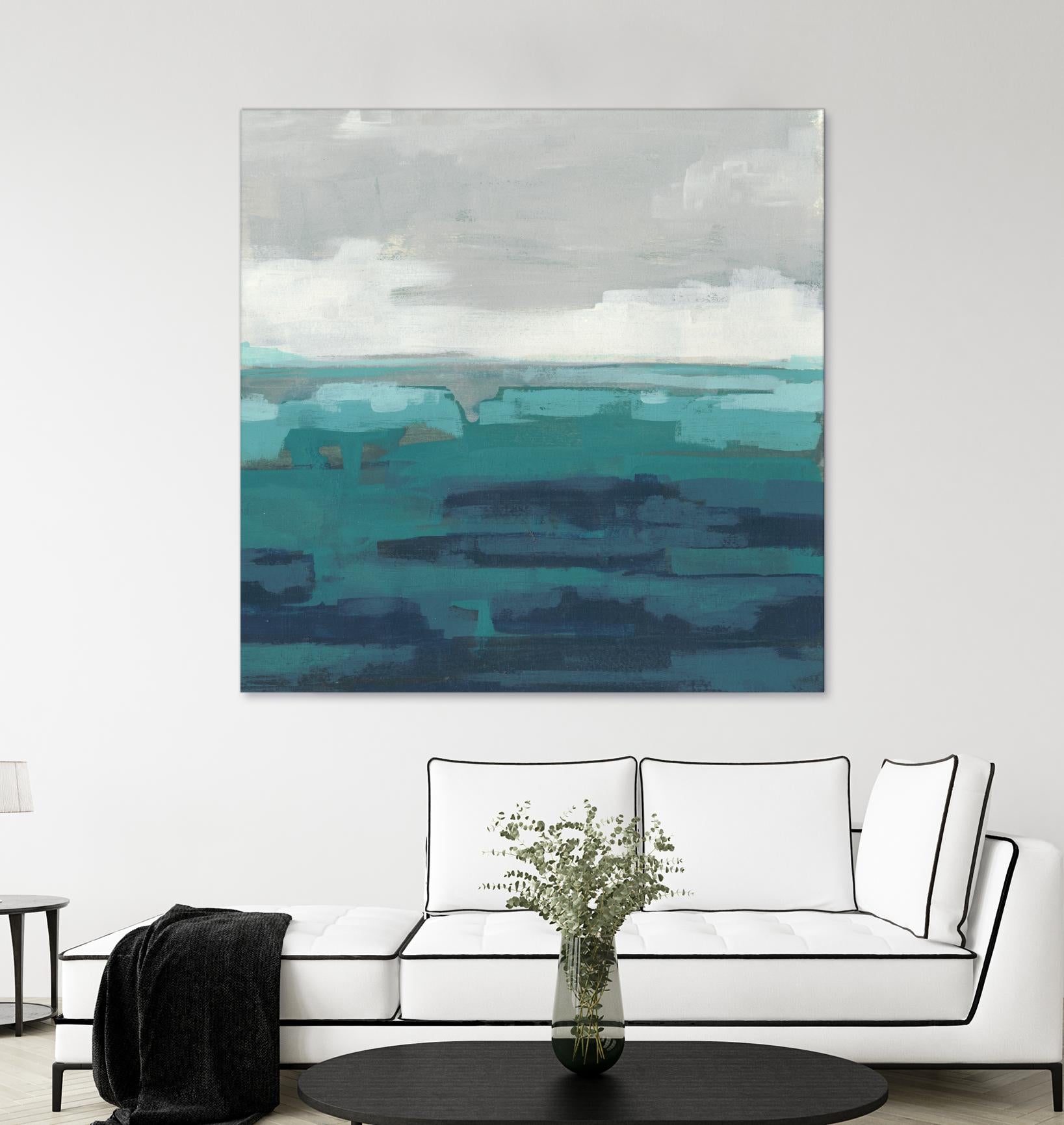 Sea Foam Vista II by June Erica Vess on GIANT ART - green sea scene