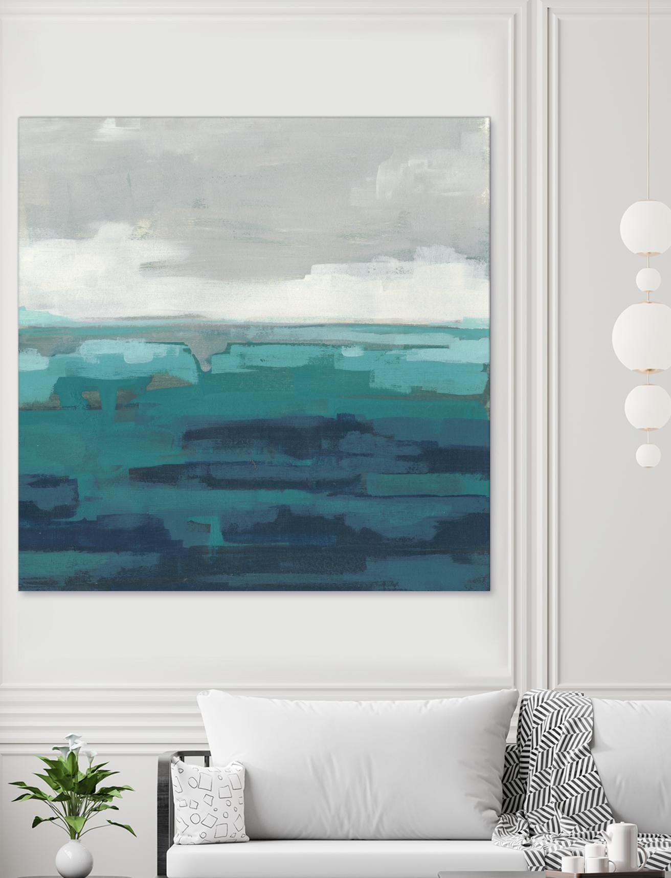 Sea Foam Vista II by June Erica Vess on GIANT ART - green sea scene