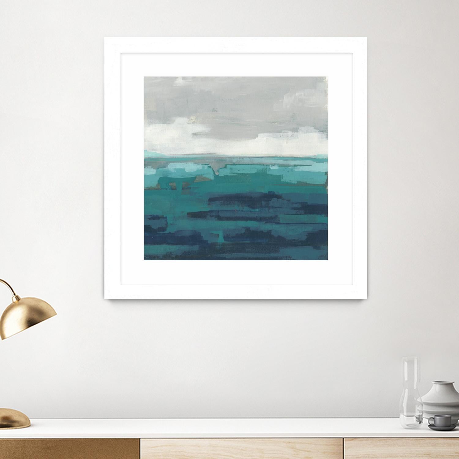 Sea Foam Vista II by June Erica Vess on GIANT ART - green sea scene