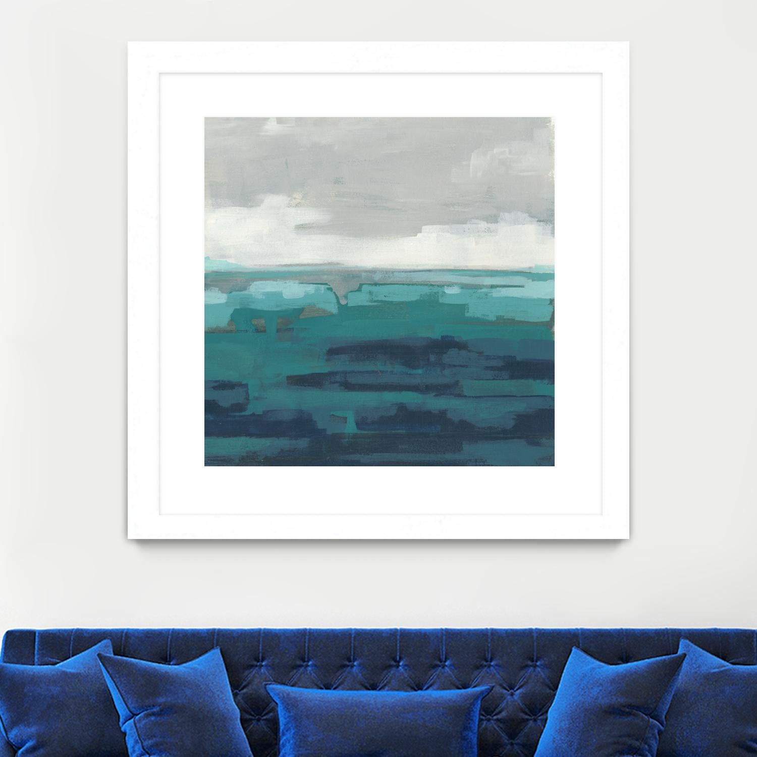 Sea Foam Vista II by June Erica Vess on GIANT ART - green sea scene